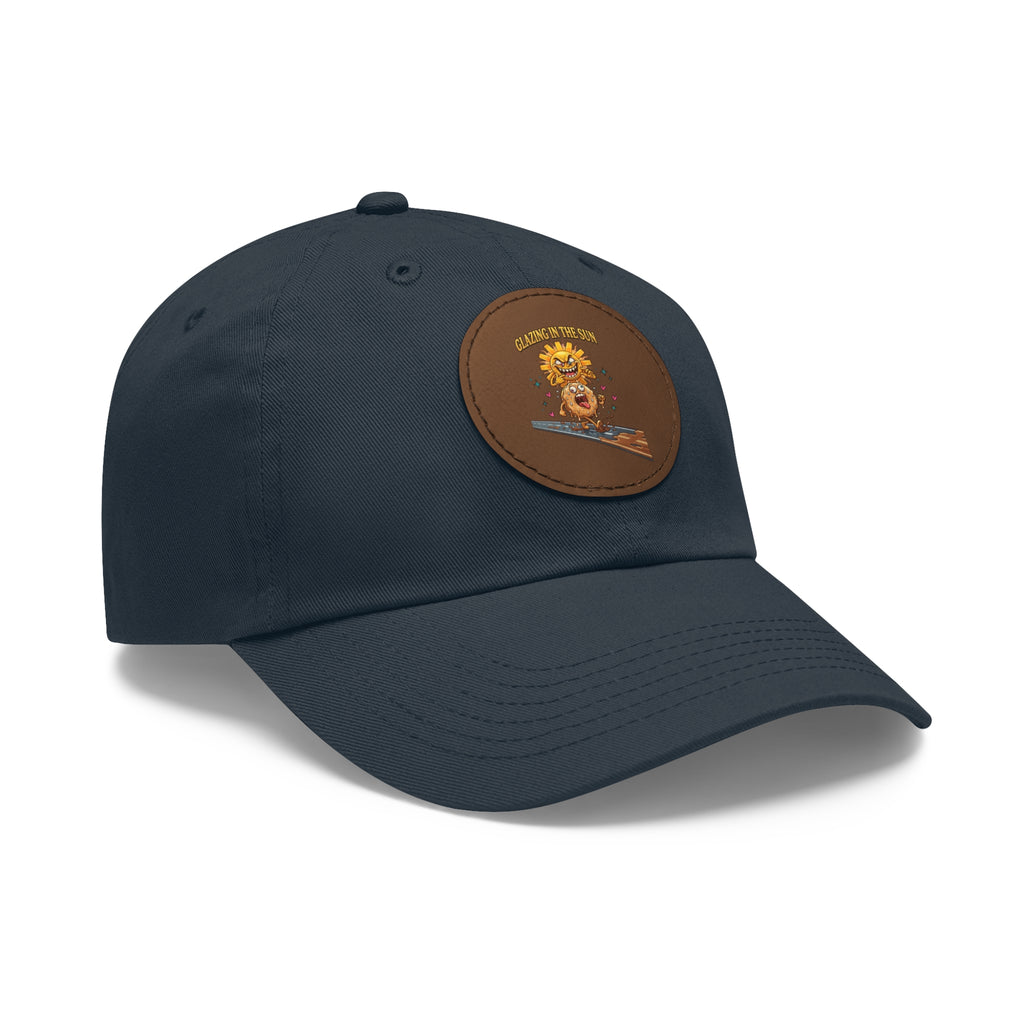 Dad Hat — 'Glazing in the Sun' Leather Patch Baseball Cap