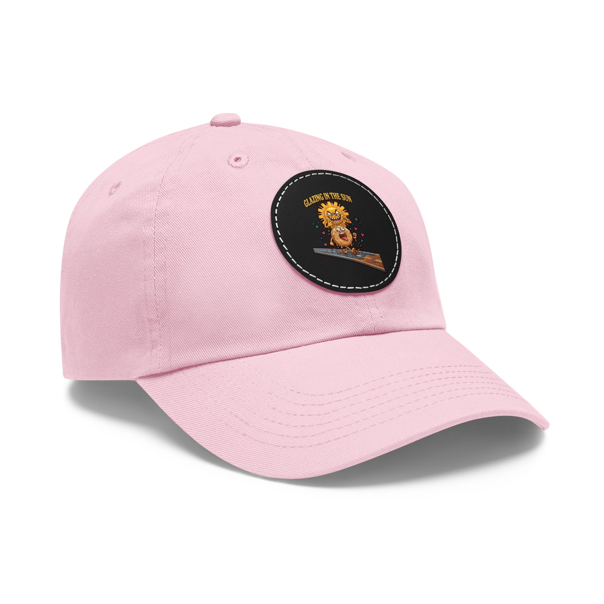 Dad Hat — 'Glazing in the Sun' Leather Patch Baseball Cap