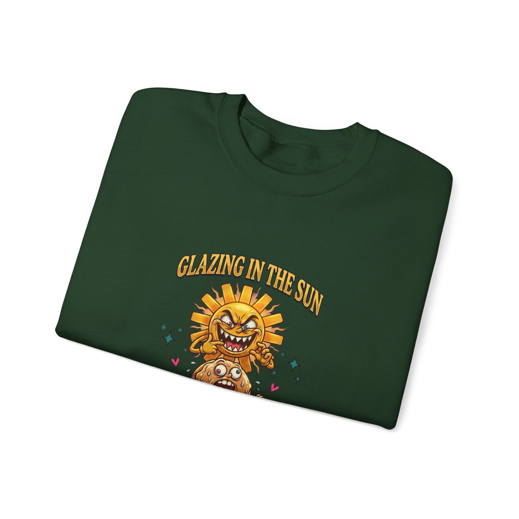 Glazin' in the Sun Sweatshirt | dilly dally, retro cartoon procrastination