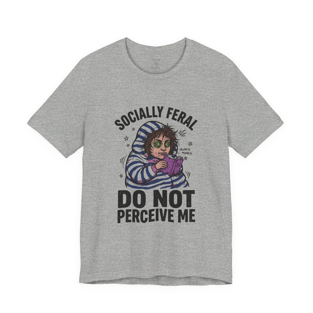 Socially Feral "Do Not Perceive Me" Tee | Feral Era vintage mascot typography