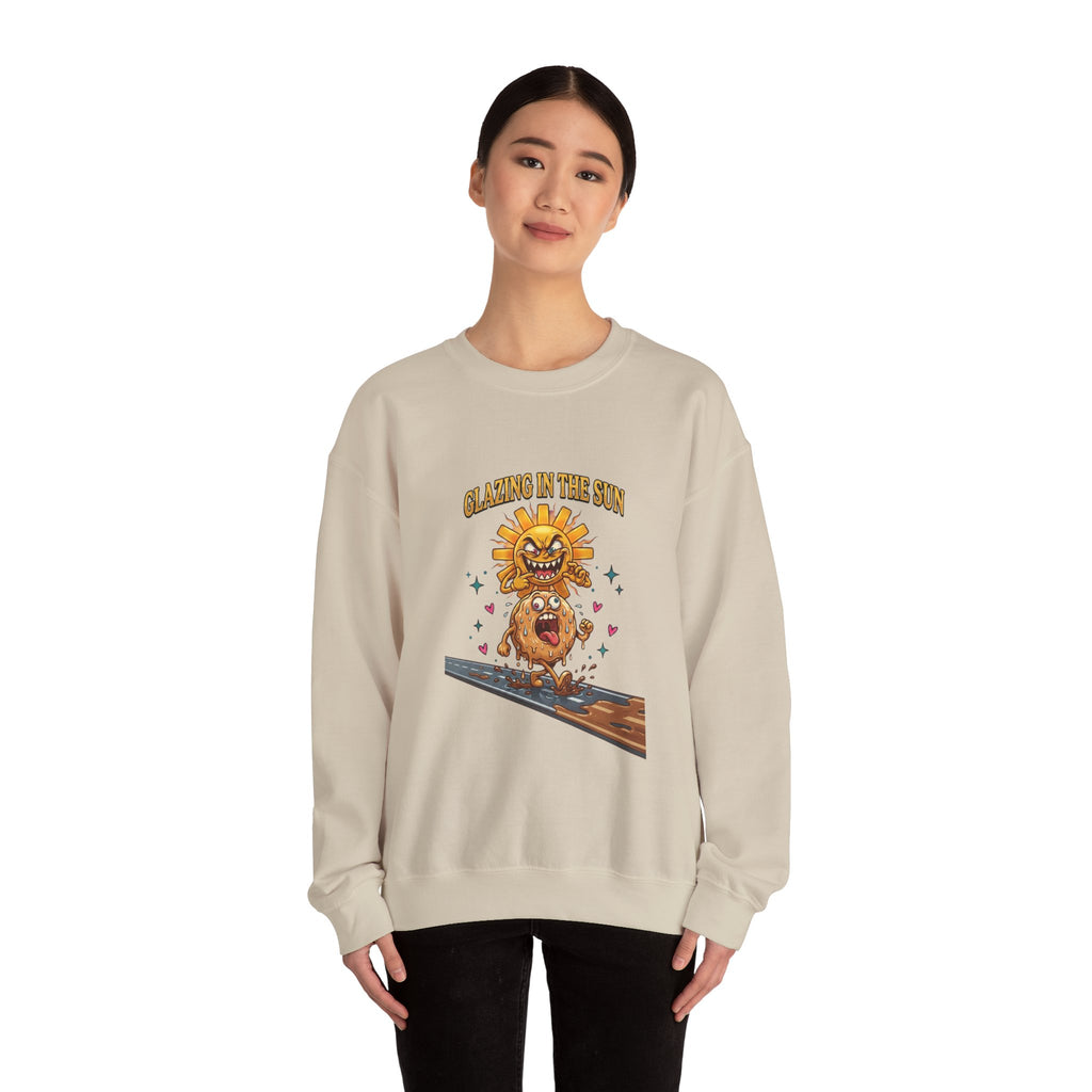 Glazin' in the Sun Sweatshirt | dilly dally, retro cartoon procrastination
