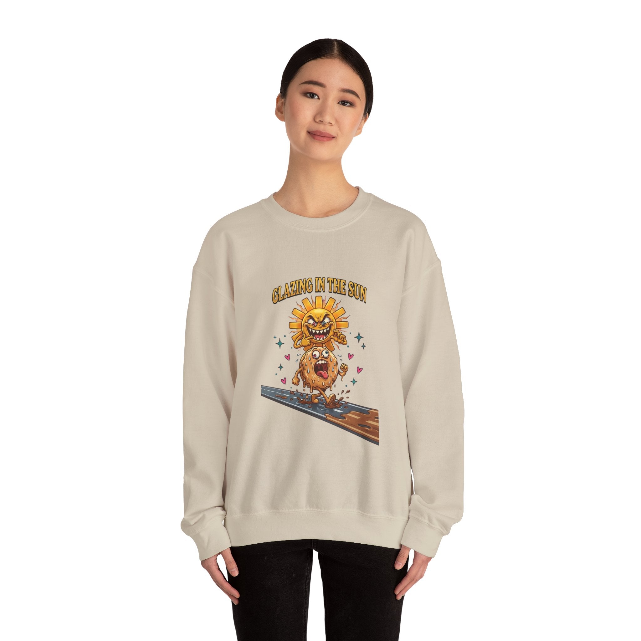 Glazin' in the Sun Sweatshirt | dilly dally, retro cartoon procrastination