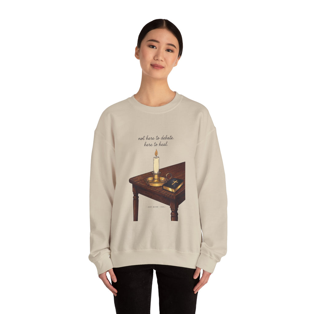 Blessed Are the Peacemakers Sweatshirt | Team Leo, Pope Statement Graphics