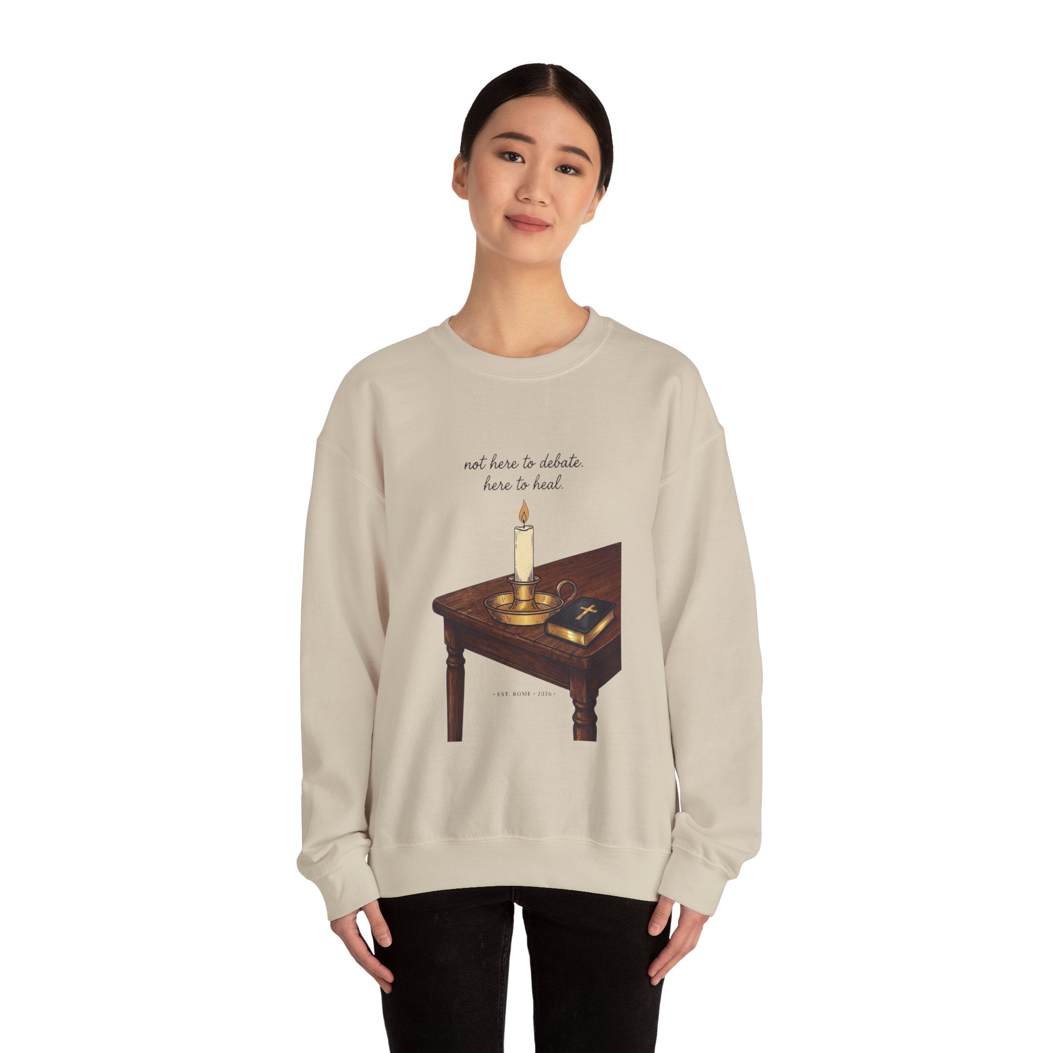 Blessed Are the Peacemakers Sweatshirt | Team Leo, Pope Statement Graphics