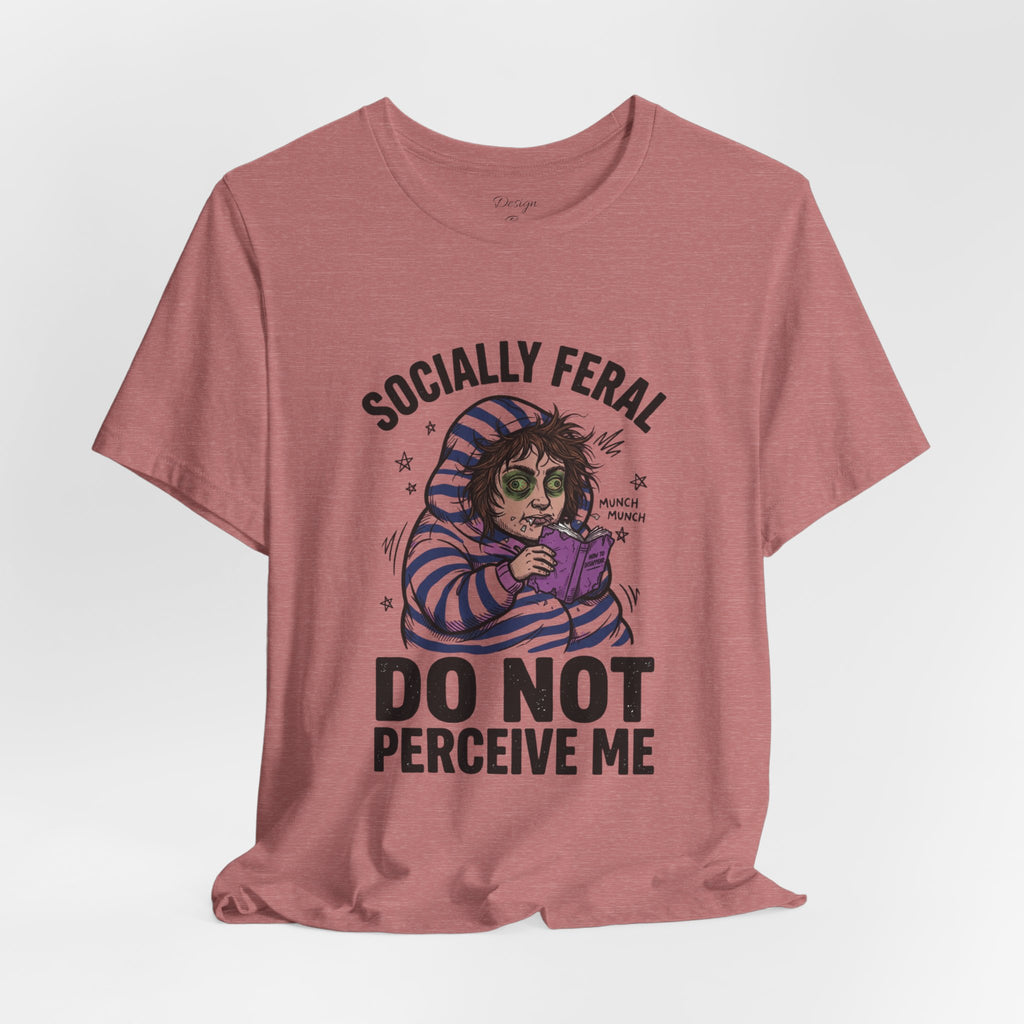 Socially Feral "Do Not Perceive Me" Tee | Feral Era vintage mascot typography