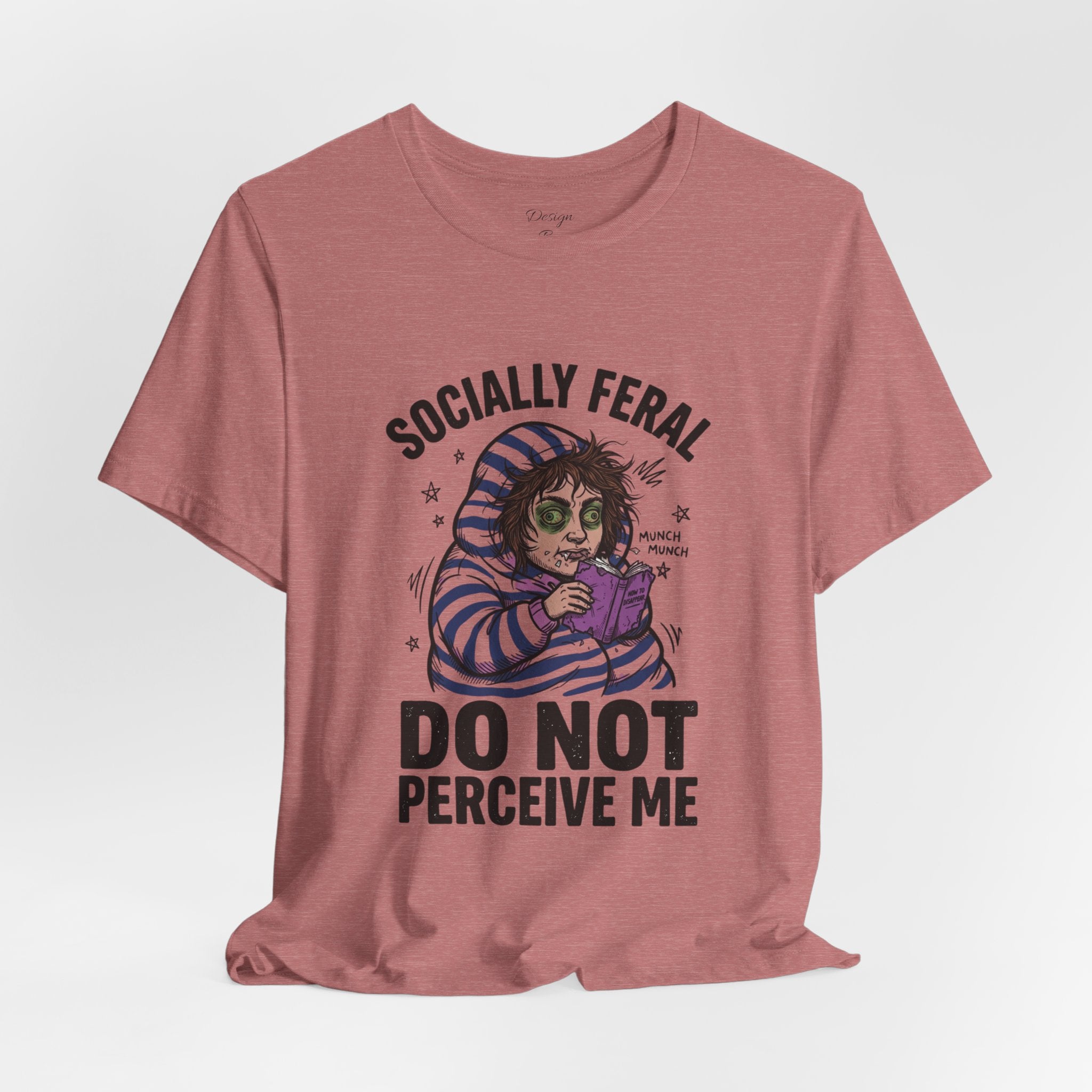 Socially Feral "Do Not Perceive Me" Tee | Feral Era vintage mascot typography