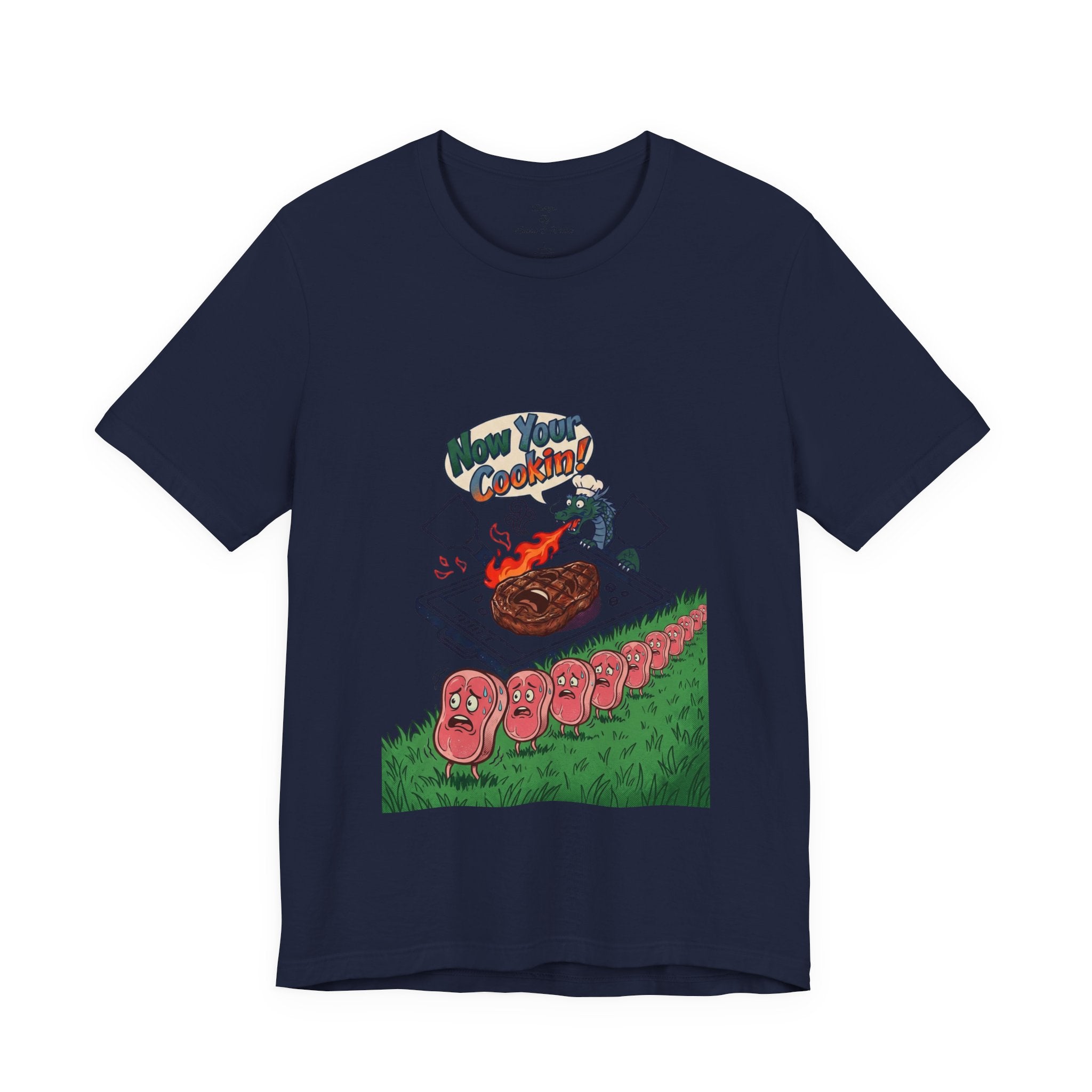 Kawaii Retro Cooking Manga Graphic Tee | Japanese Streetwear, Cherry Blossom Motif
