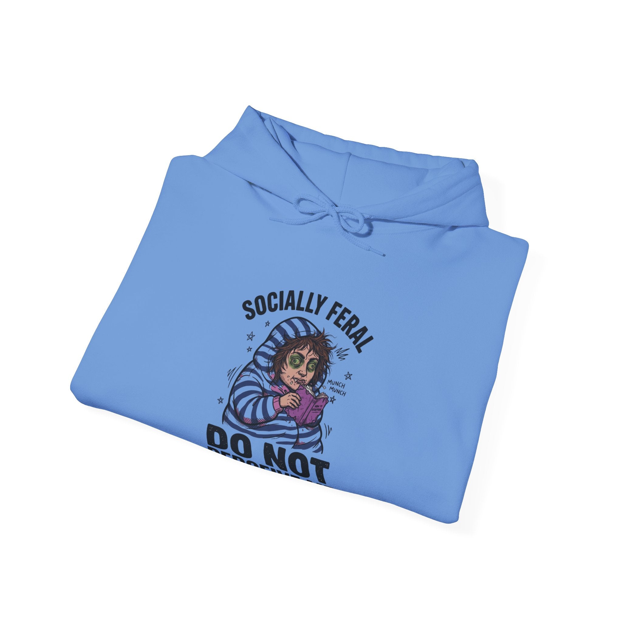 Socially Feral Cat Hoodie | Feral Era, Vintage Mascot Distressed Lettering