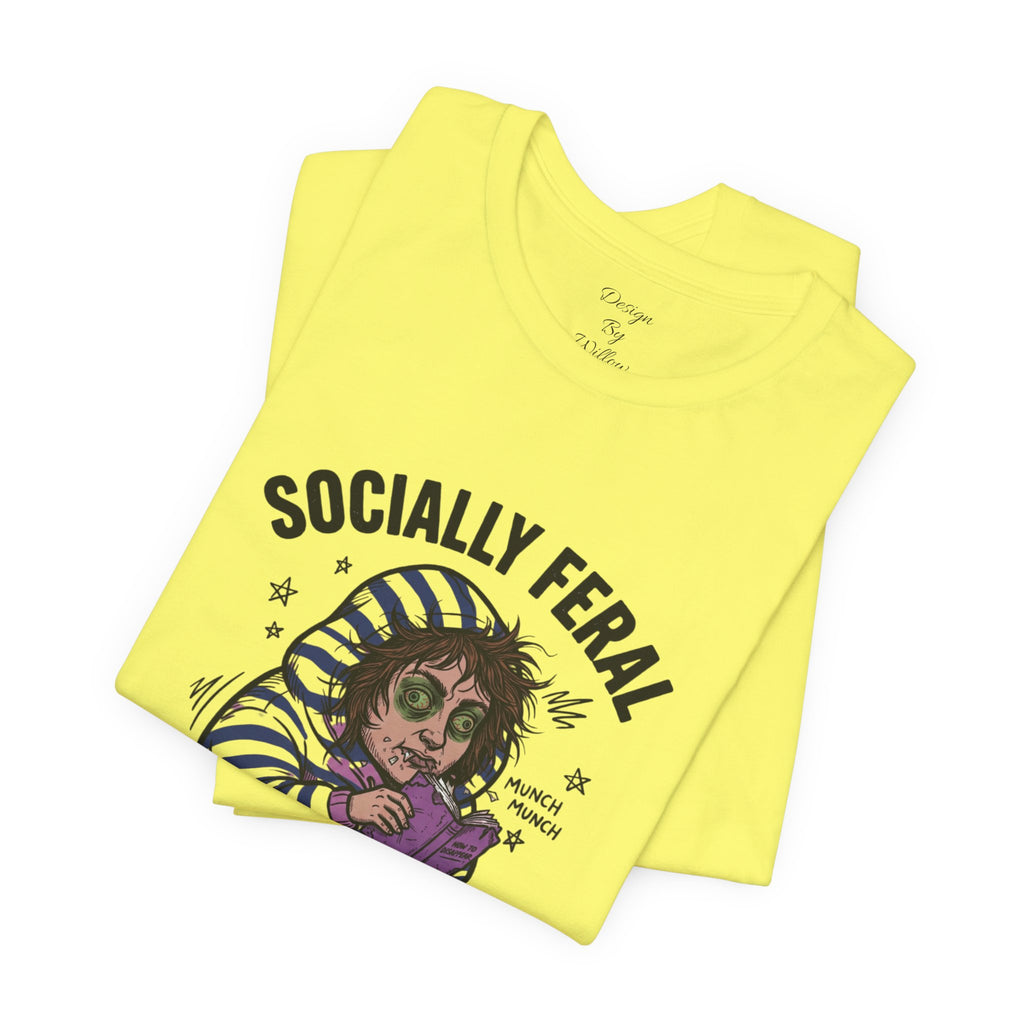 Socially Feral "Do Not Perceive Me" Tee | Feral Era vintage mascot typography