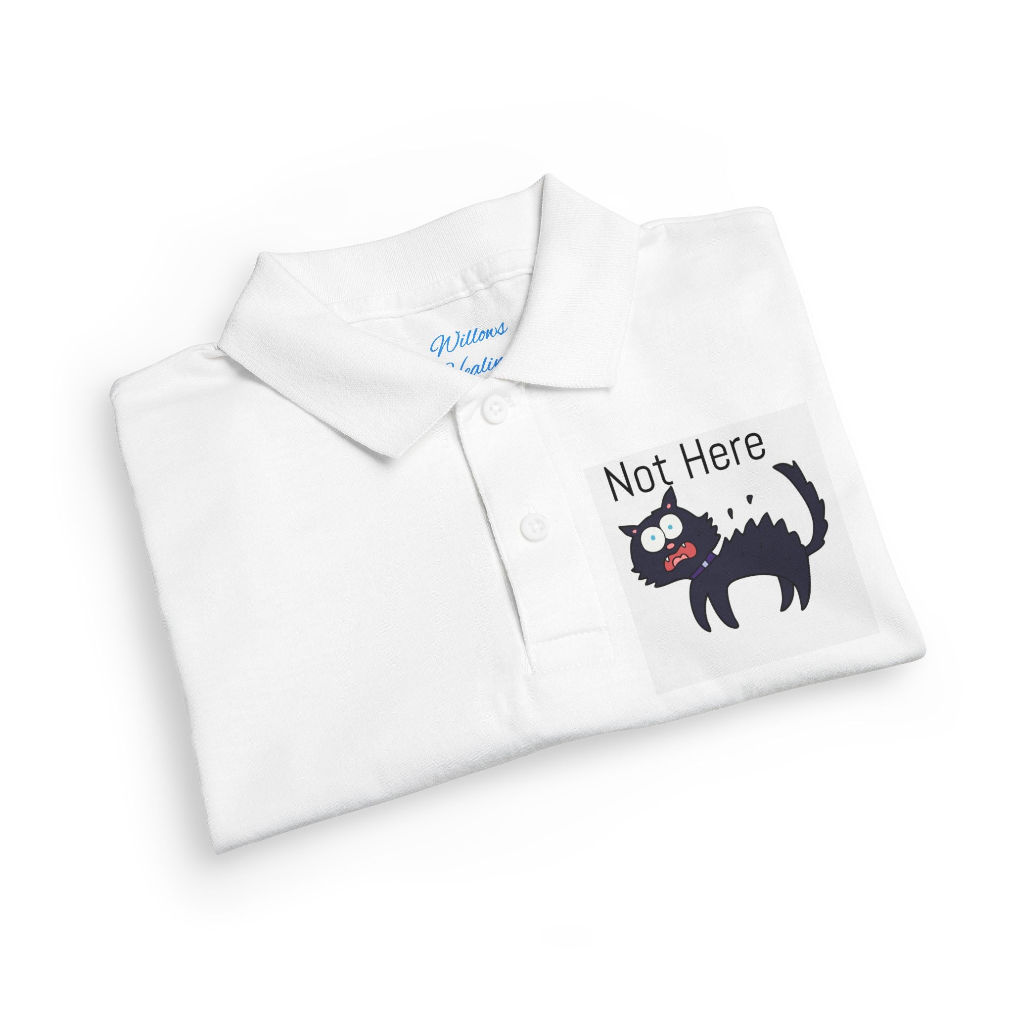 Youth Polo — "Monday.. NOPE" Skunk Graphic School Shirt