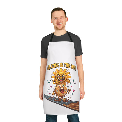 Apron — "Glazing in the Sun" Donut & Sun Funny Baking Apron