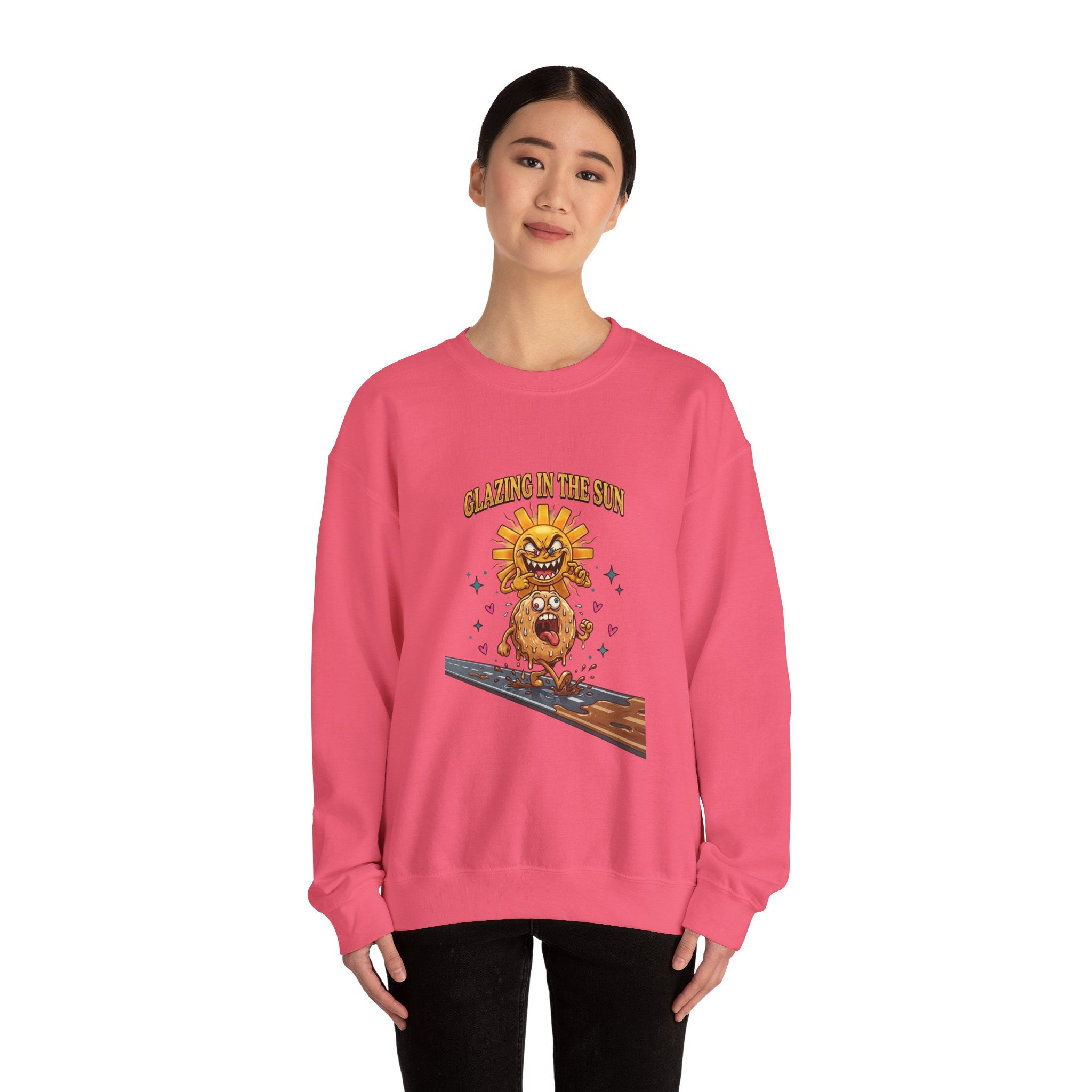 Glazin' in the Sun Sweatshirt | dilly dally, retro cartoon procrastination