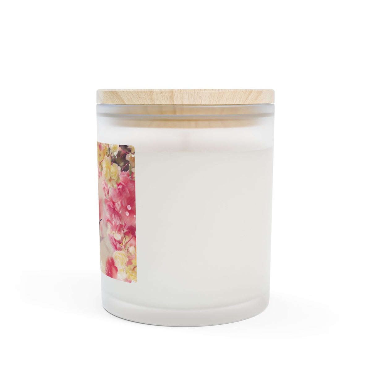 Relaxing Hummingbird Frosted Glass Candle — 11oz “Rest & Relax Beneath the Wisteria”