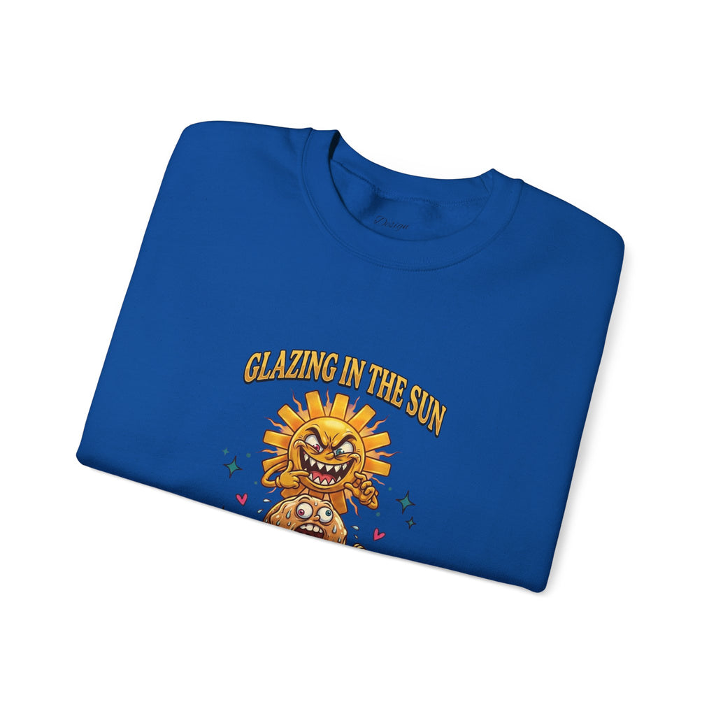 Glazin' in the Sun Sweatshirt | dilly dally, retro cartoon procrastination