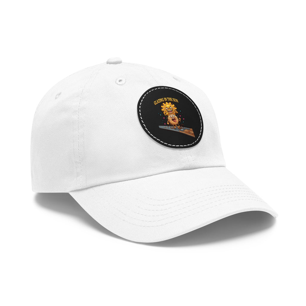 Dad Hat — 'Glazing in the Sun' Leather Patch Baseball Cap