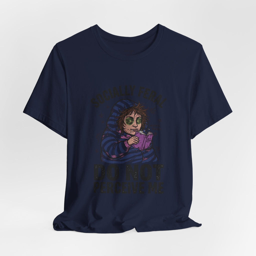 Socially Feral "Do Not Perceive Me" Tee | Feral Era vintage mascot typography