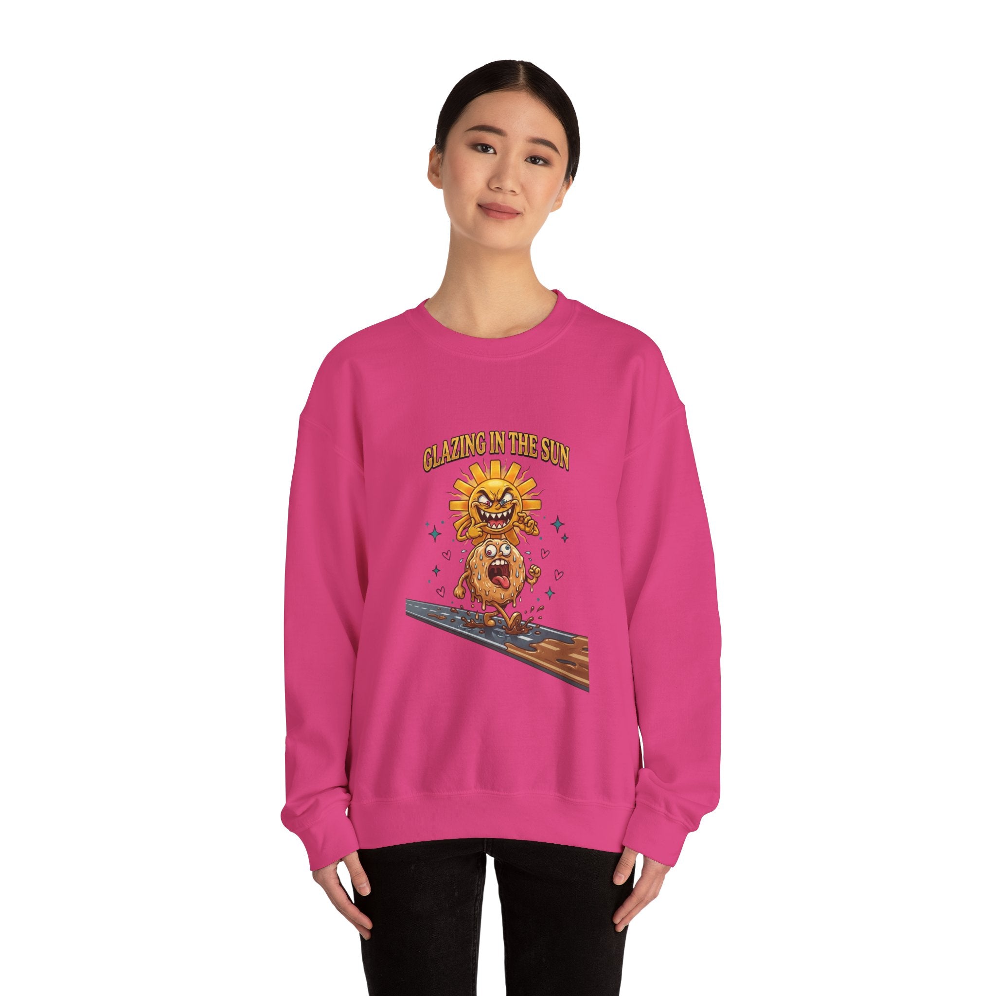 Glazin' in the Sun Sweatshirt | dilly dally, retro cartoon procrastination