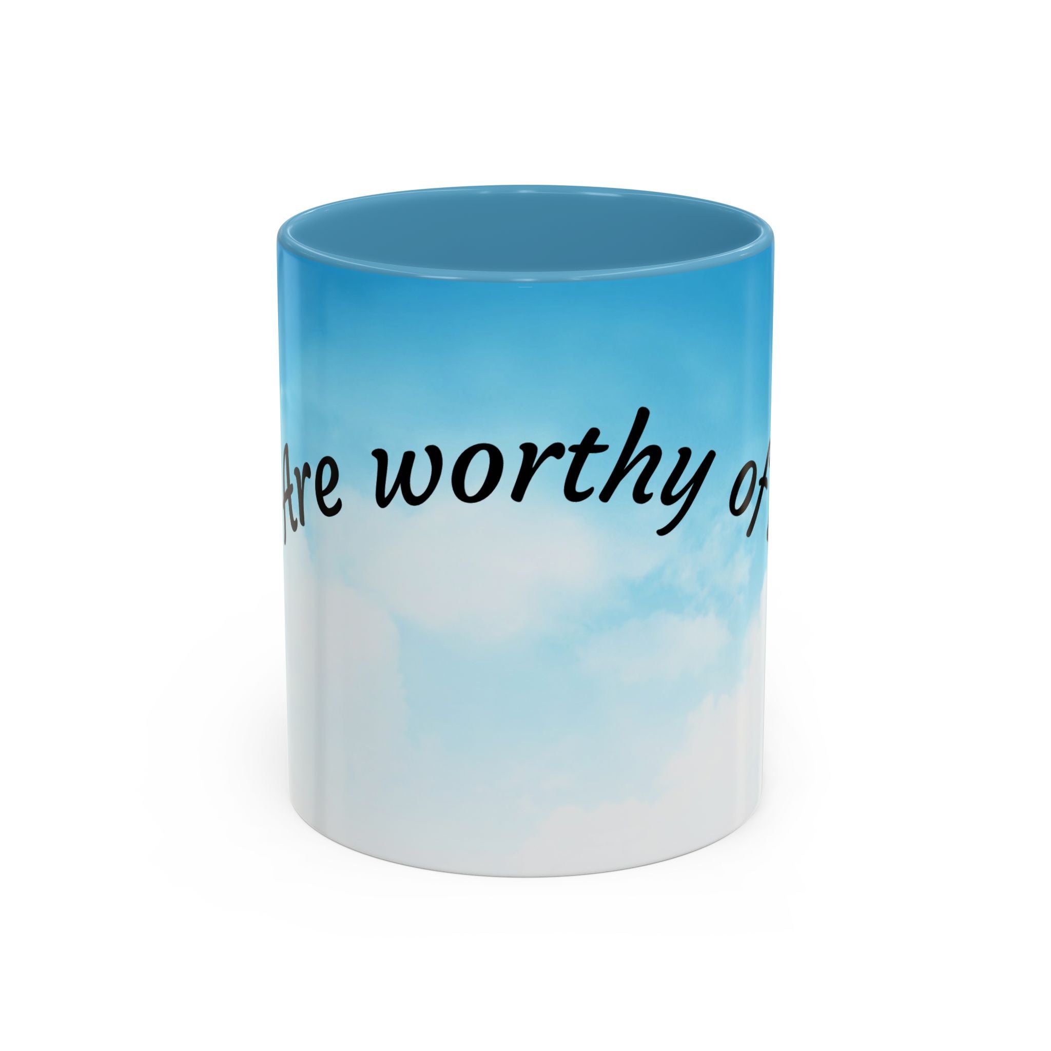 You Are Worthy | Accent Coffee Mug (11, 15oz)