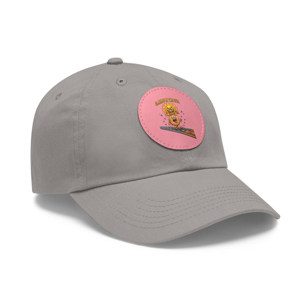 Dad Hat — 'Glazing in the Sun' Leather Patch Baseball Cap