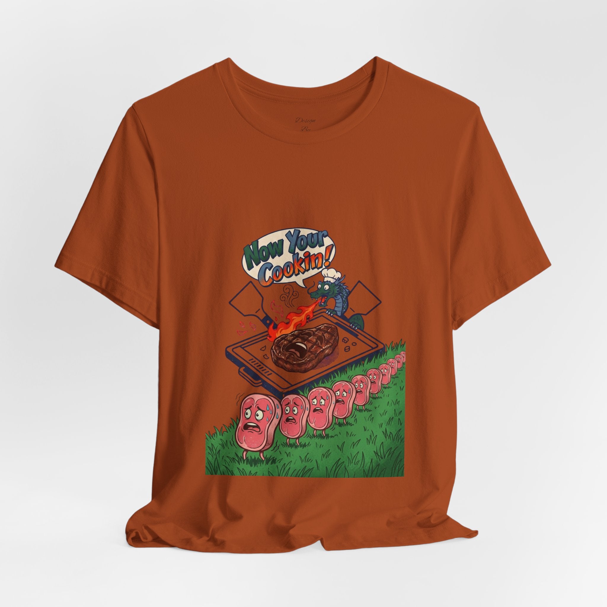 Kawaii Retro Cooking Manga Graphic Tee | Japanese Streetwear, Cherry Blossom Motif