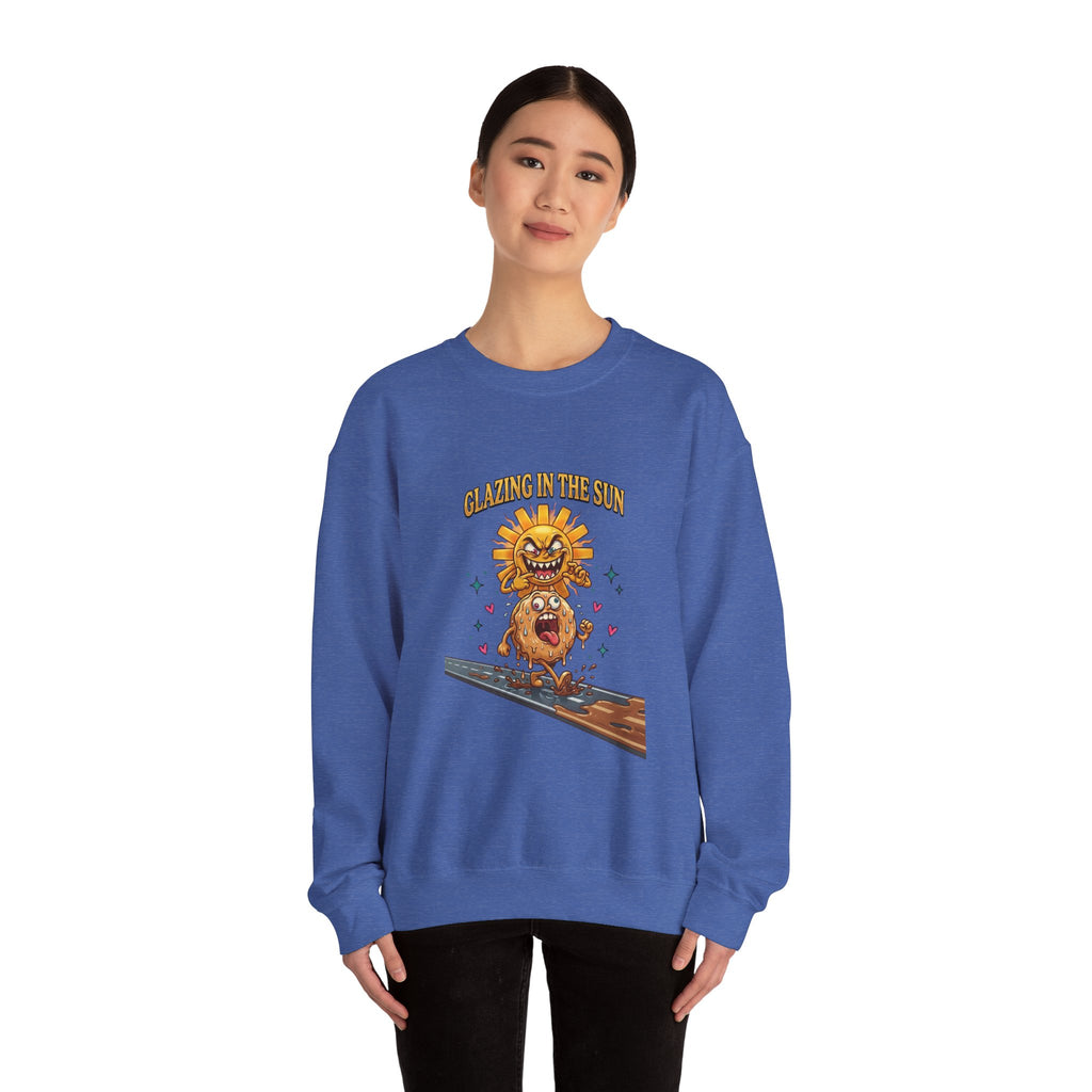 Glazin' in the Sun Sweatshirt | dilly dally, retro cartoon procrastination