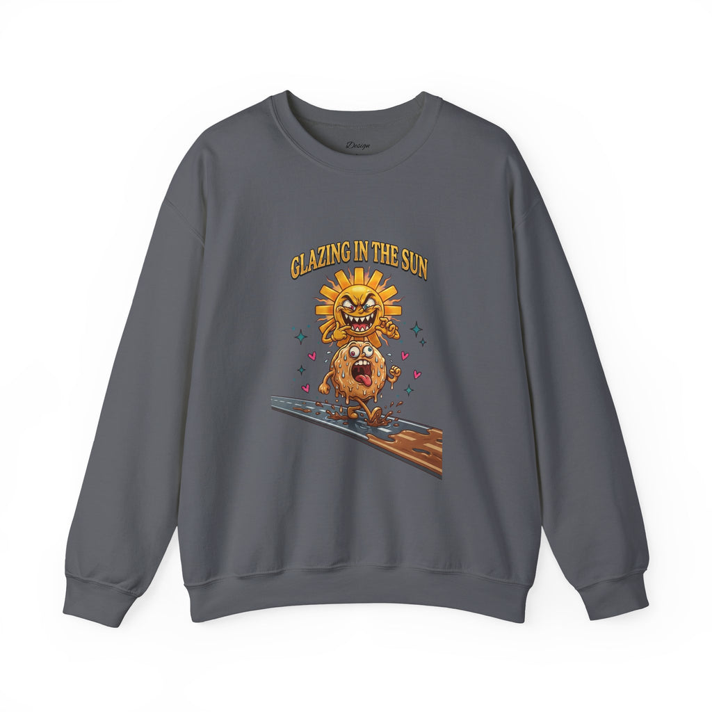 Glazin' in the Sun Sweatshirt | dilly dally, retro cartoon procrastination