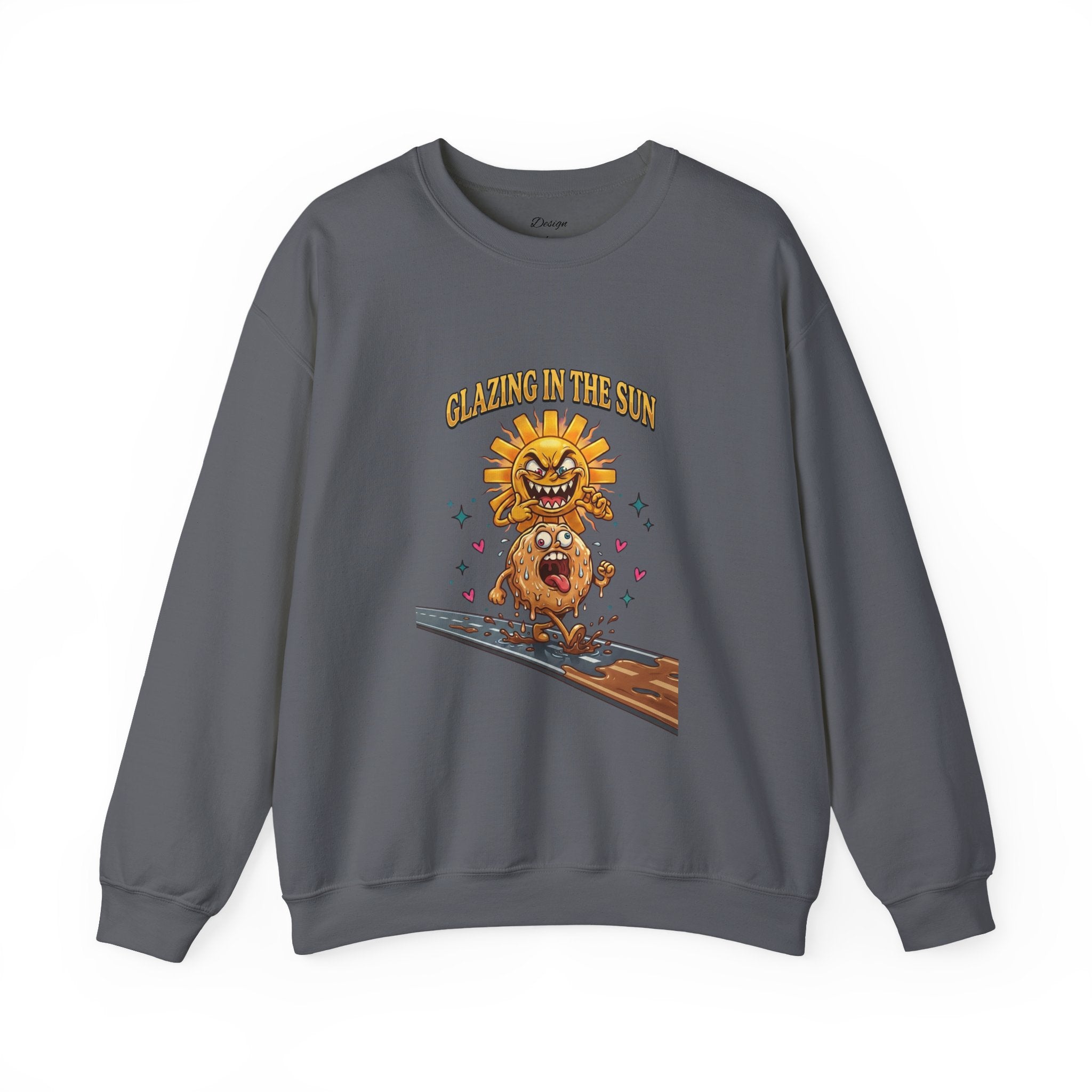 Glazin' in the Sun Sweatshirt | dilly dally, retro cartoon procrastination