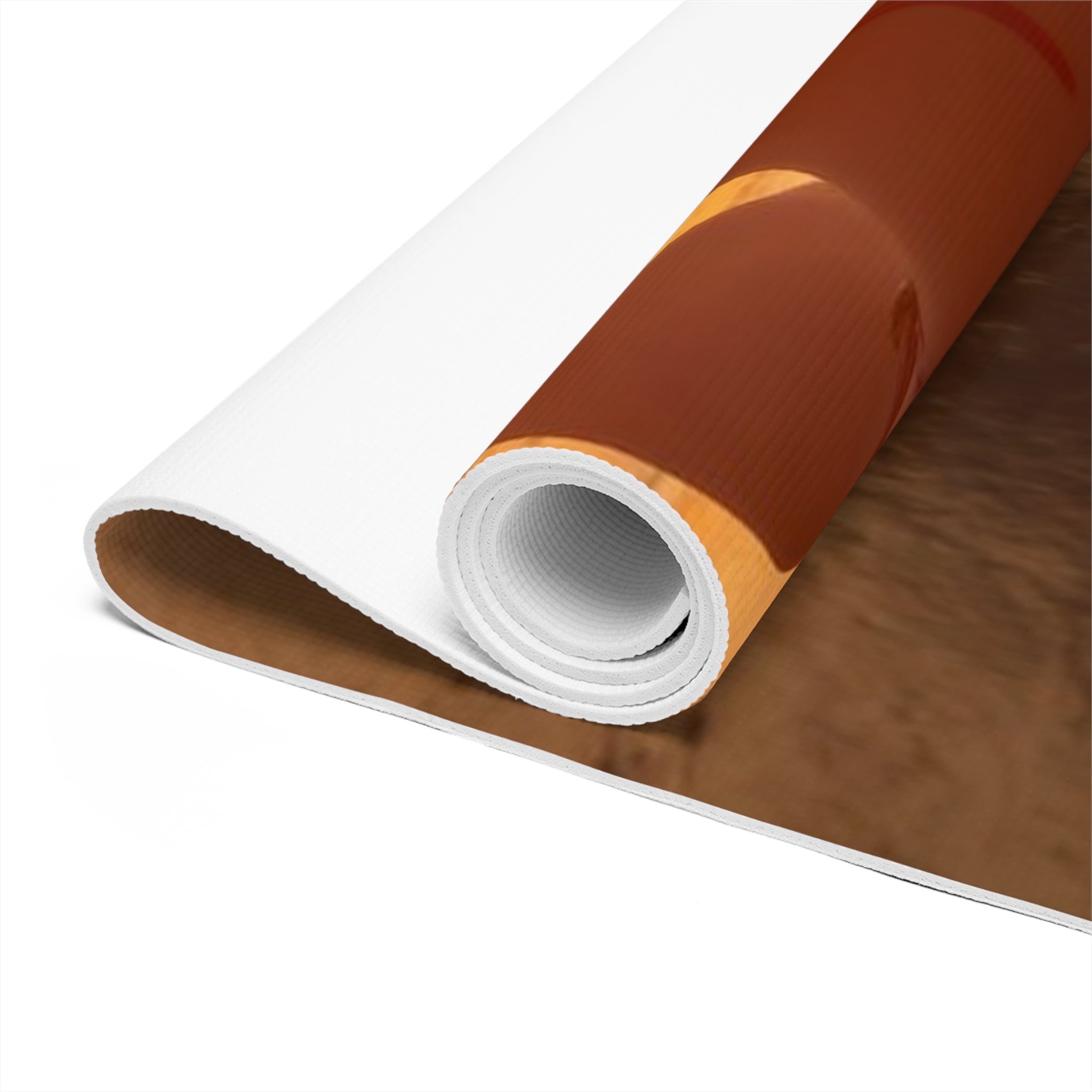 Sunset Beach Yoga Mat — Foam Mat with Meditative Silhouette