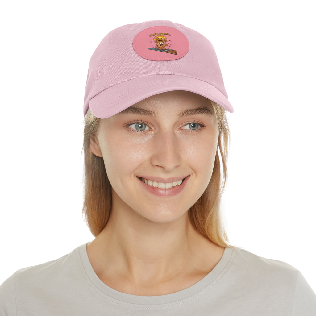 Dad Hat — 'Glazing in the Sun' Leather Patch Baseball Cap