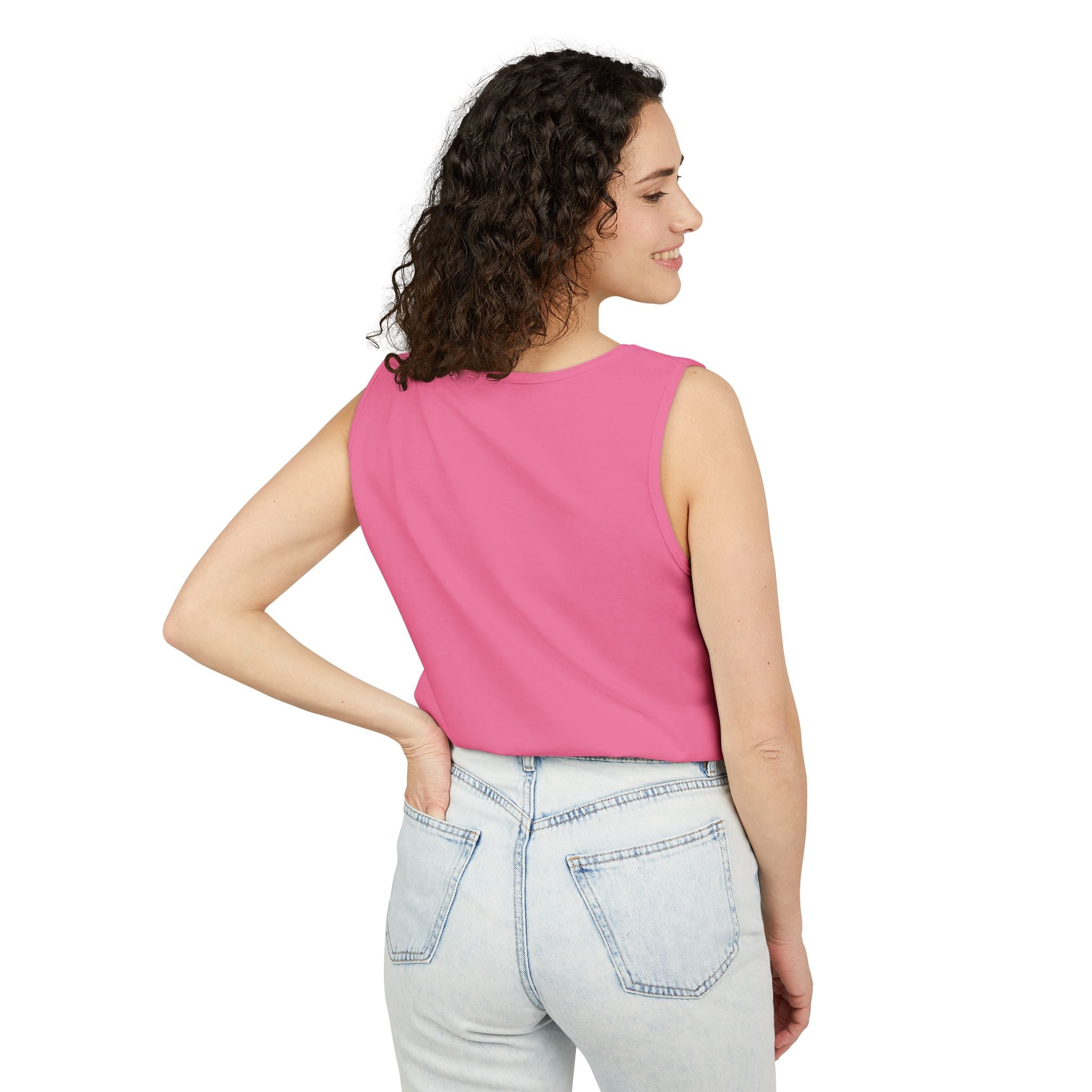 Rose & Heart Key Tank Top — Vintage Romantic Graphic Tank