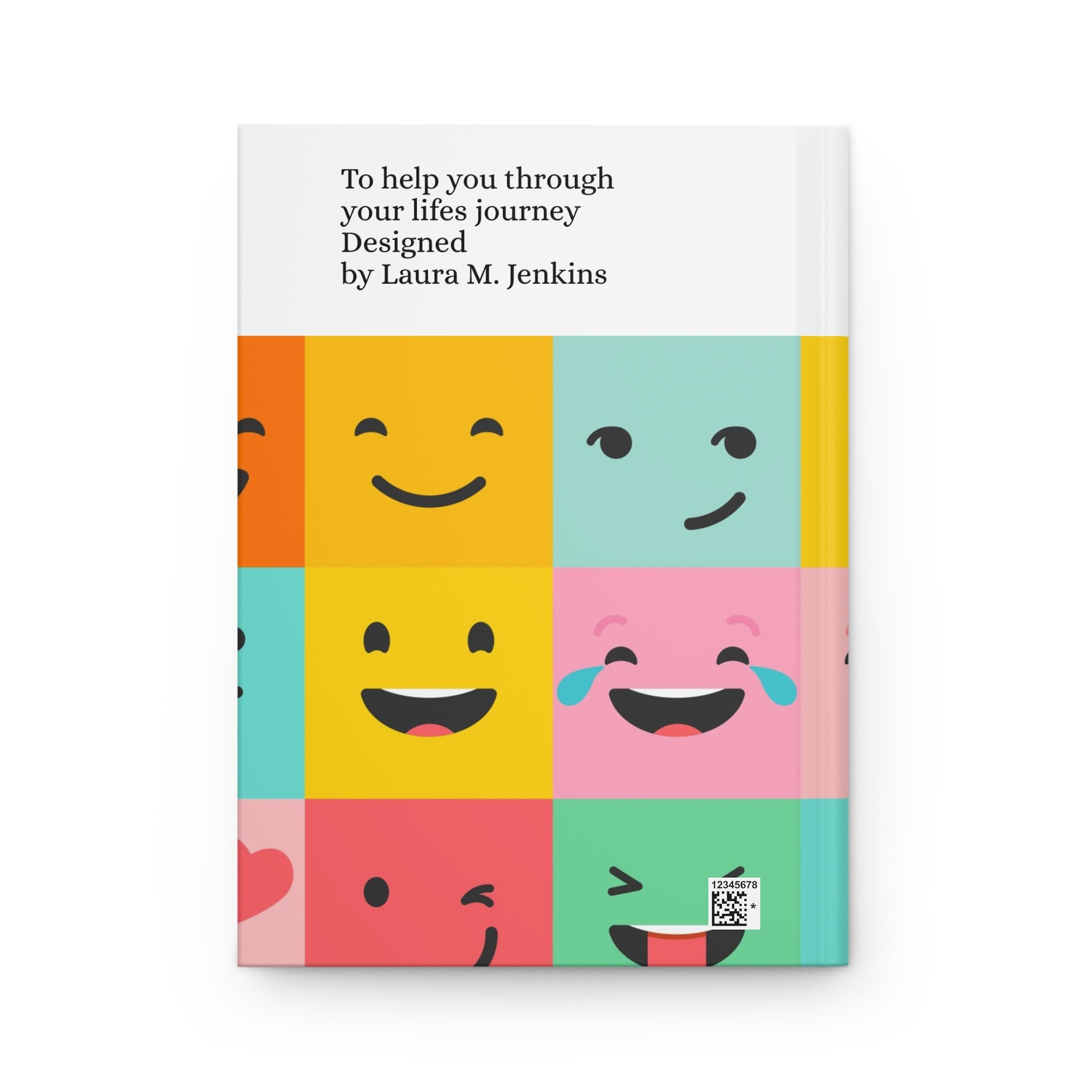 Emoji Faces Hardcover Journal — Colorful Mood Tracker Notebook for Kids & Teens