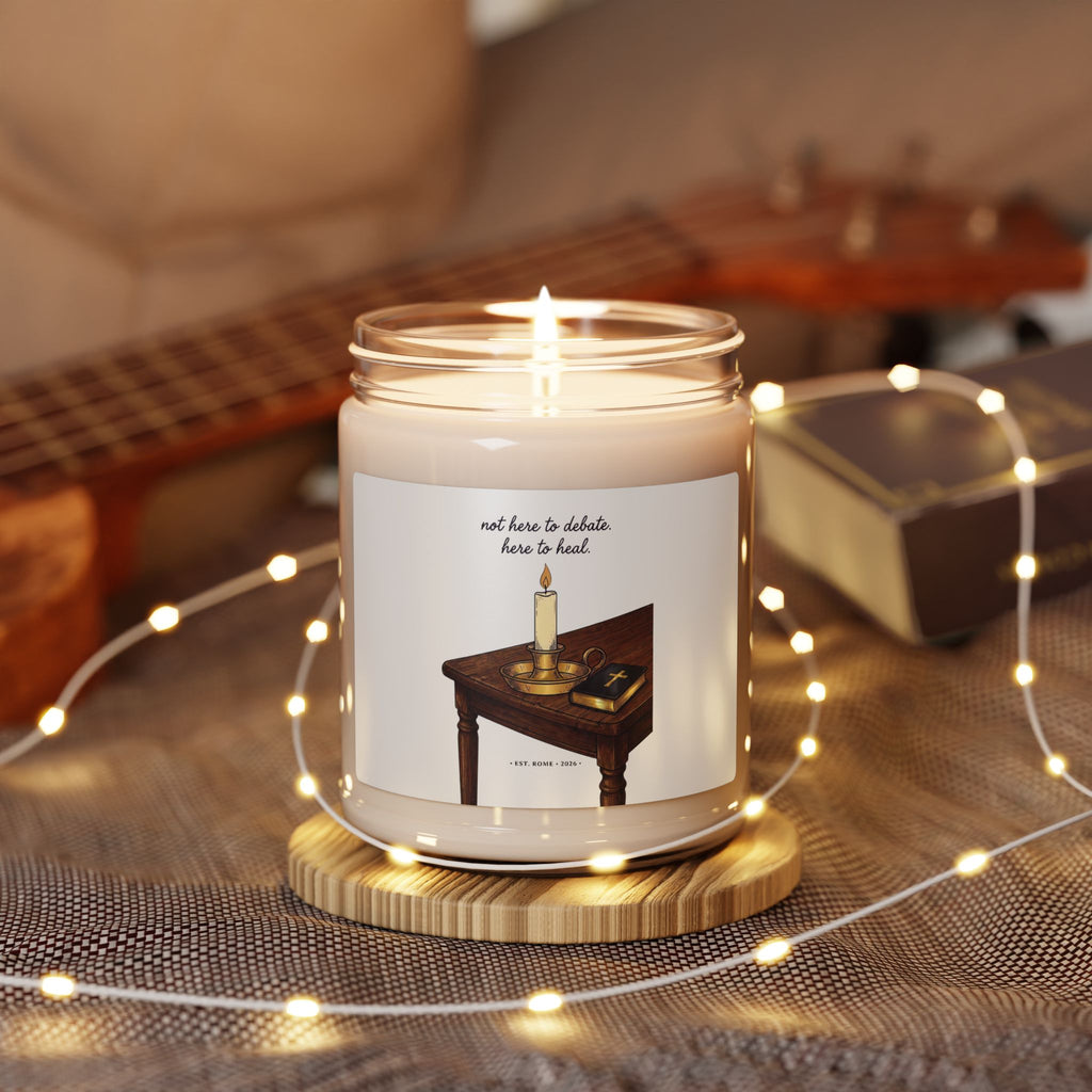 healing candle, Soy Jar | Team Leo Pope-Statement Aesthetic
