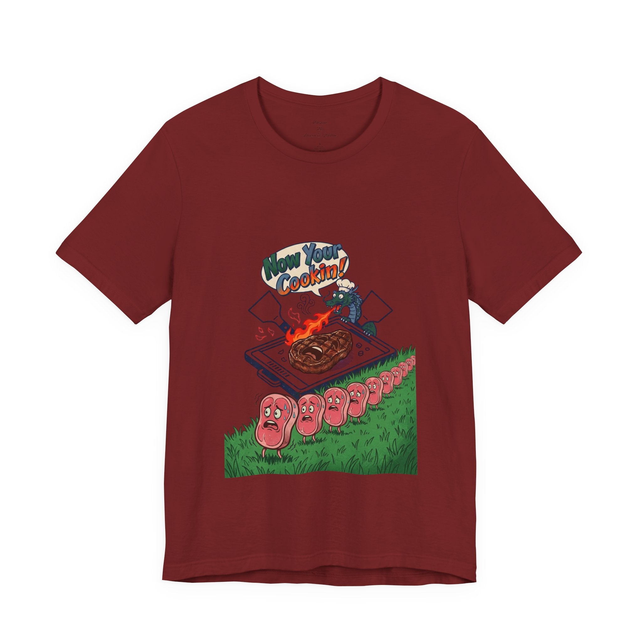 Kawaii Retro Cooking Manga Graphic Tee | Japanese Streetwear, Cherry Blossom Motif
