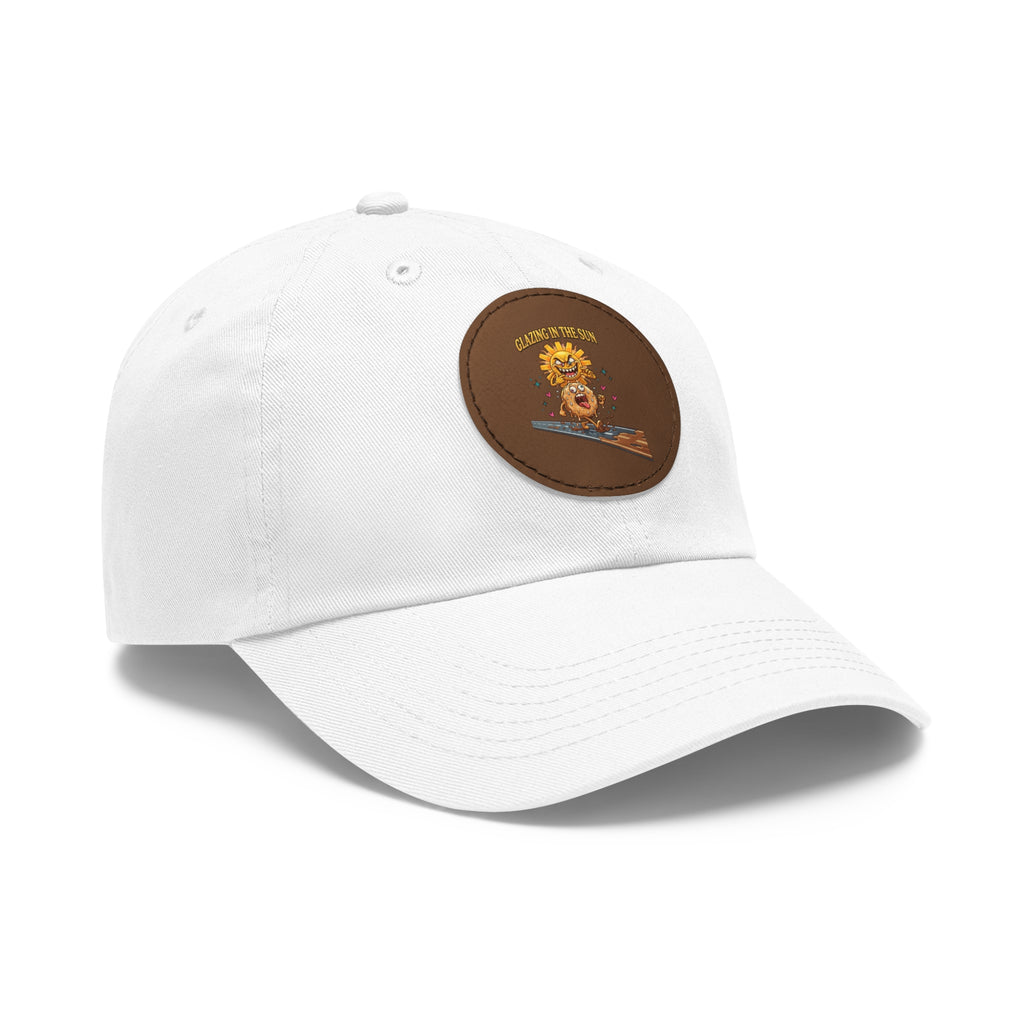 Dad Hat — 'Glazing in the Sun' Leather Patch Baseball Cap