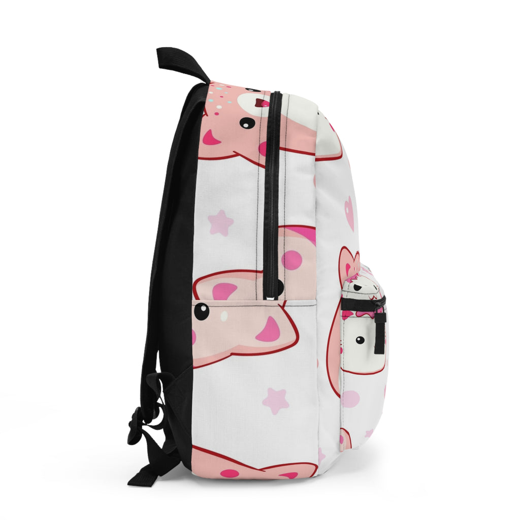 Kawaii Cat Donut Backpack - Cute Pink Kids School Bag