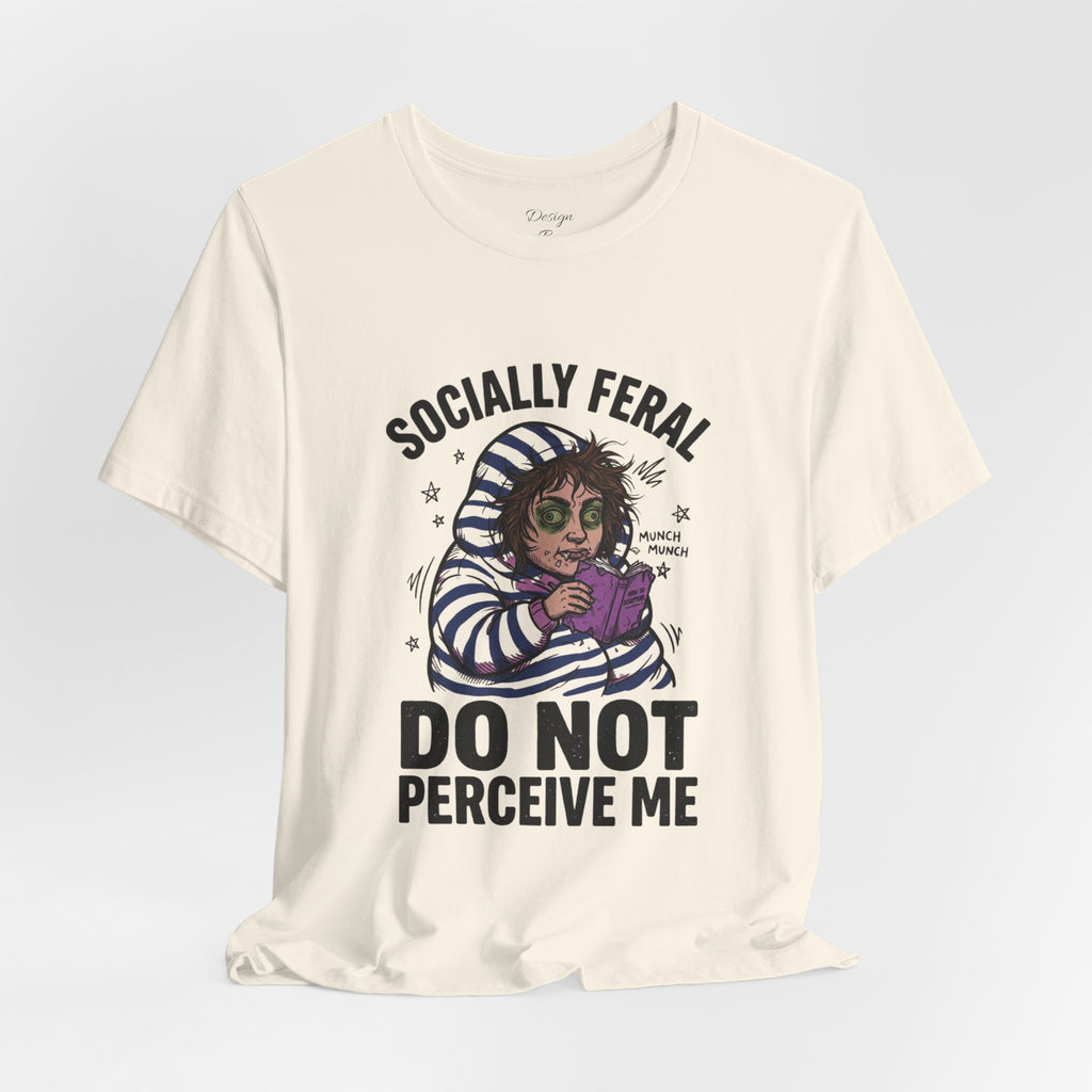 Socially Feral "Do Not Perceive Me" Tee | Feral Era vintage mascot typography
