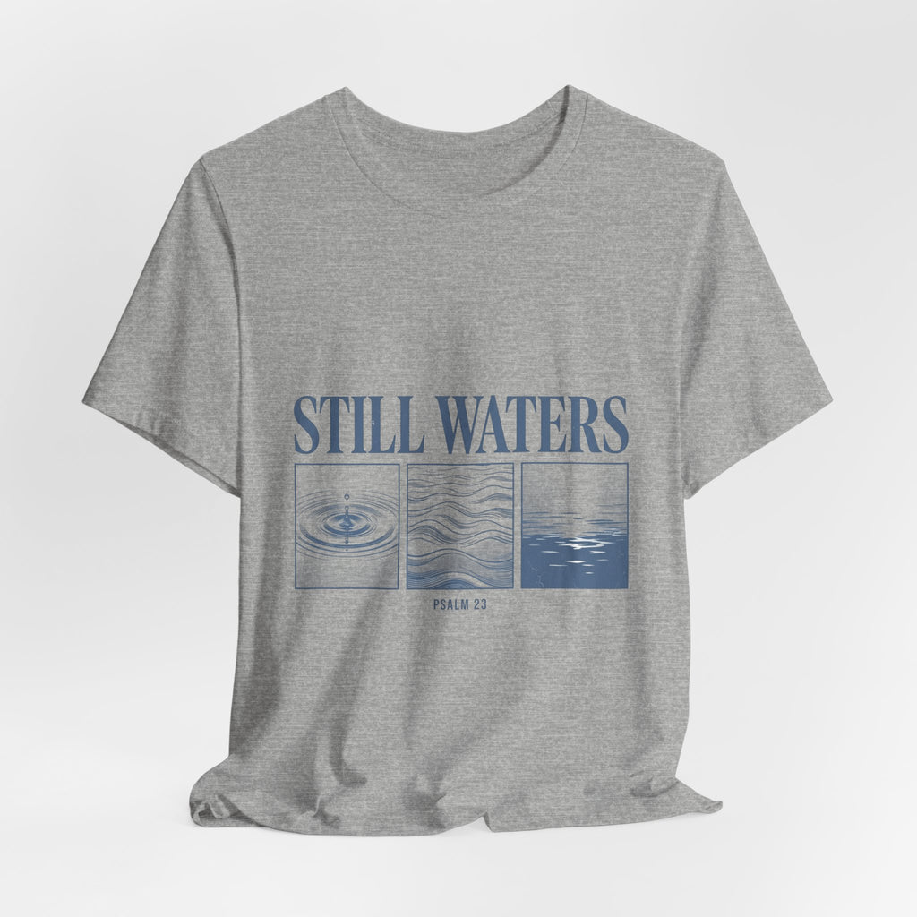 Still Waters Tee | Christian streetwear, vintage wash faith graphic
