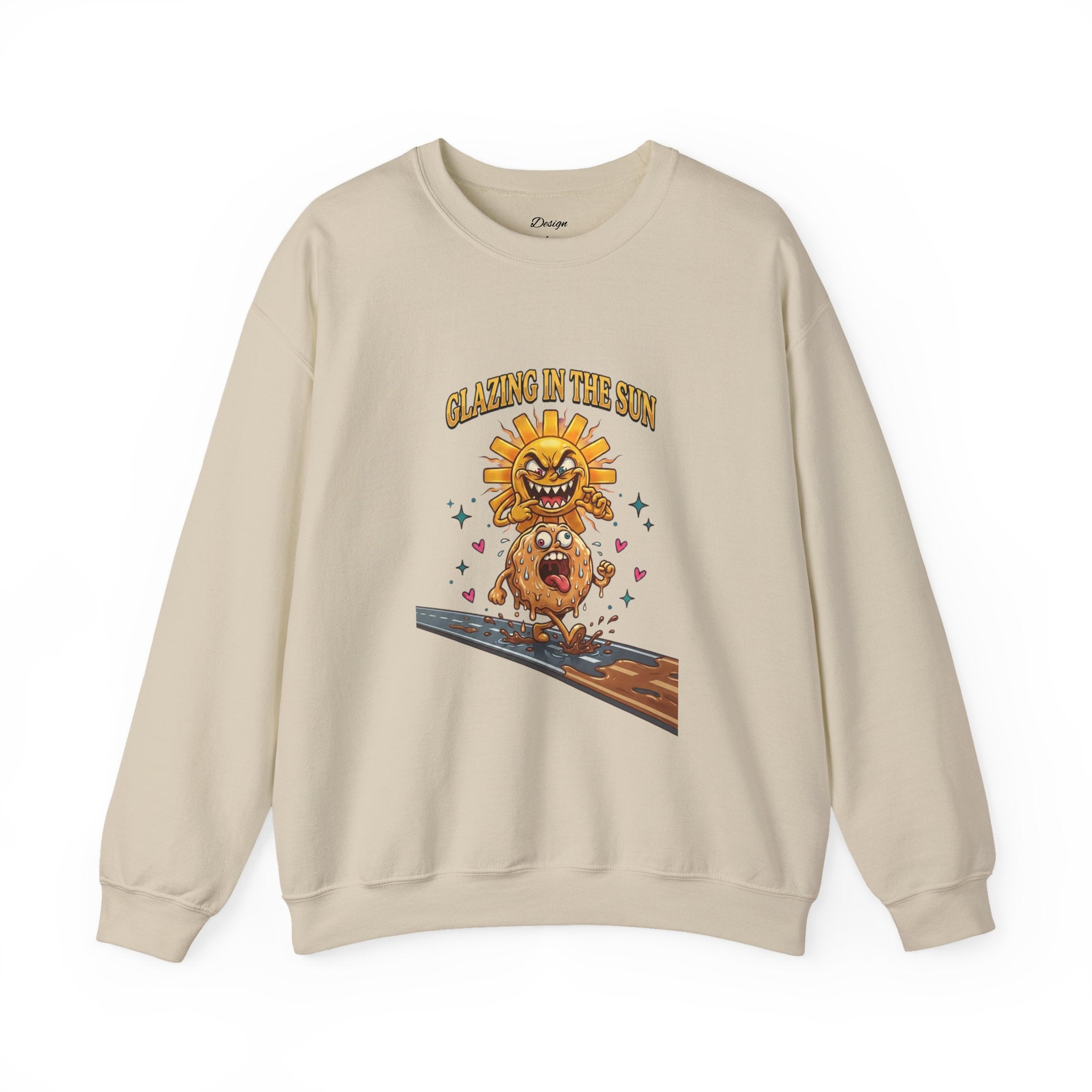 Glazin' in the Sun Sweatshirt | dilly dally, retro cartoon procrastination