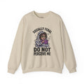 Socially Feral "Do Not Perceive Me" Sweatshirt, Feral Era vintage mascot, distressed collegiate