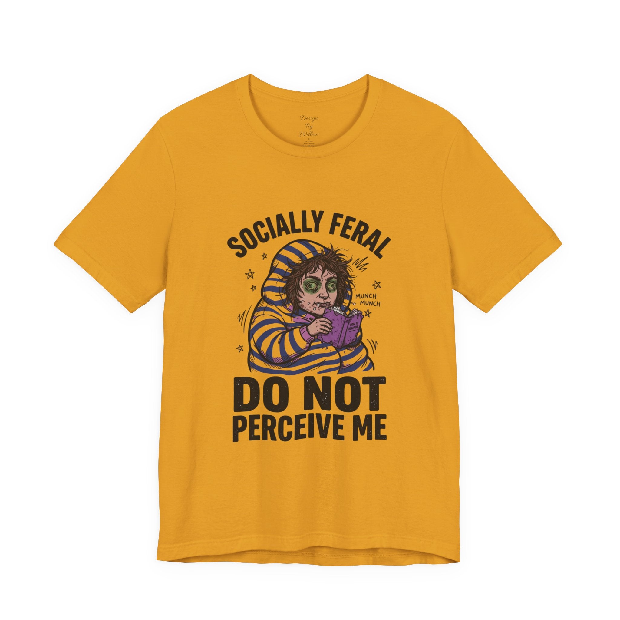 Socially Feral "Do Not Perceive Me" Tee | Feral Era vintage mascot typography