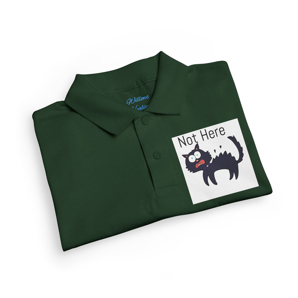 Youth Polo — "Monday.. NOPE" Skunk Graphic School Shirt