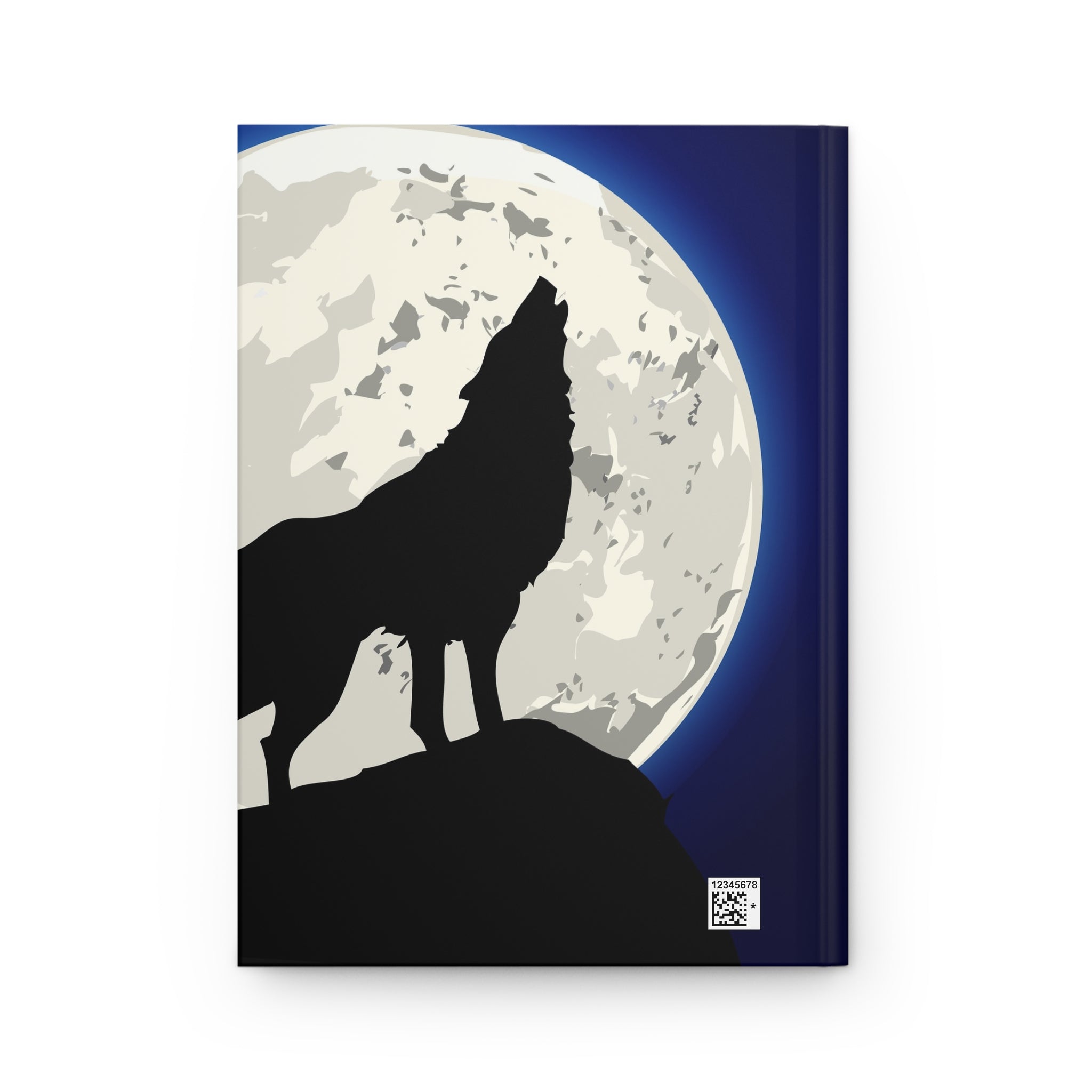 Howling Wolf Journal — Hardcover Moonlight Notebook