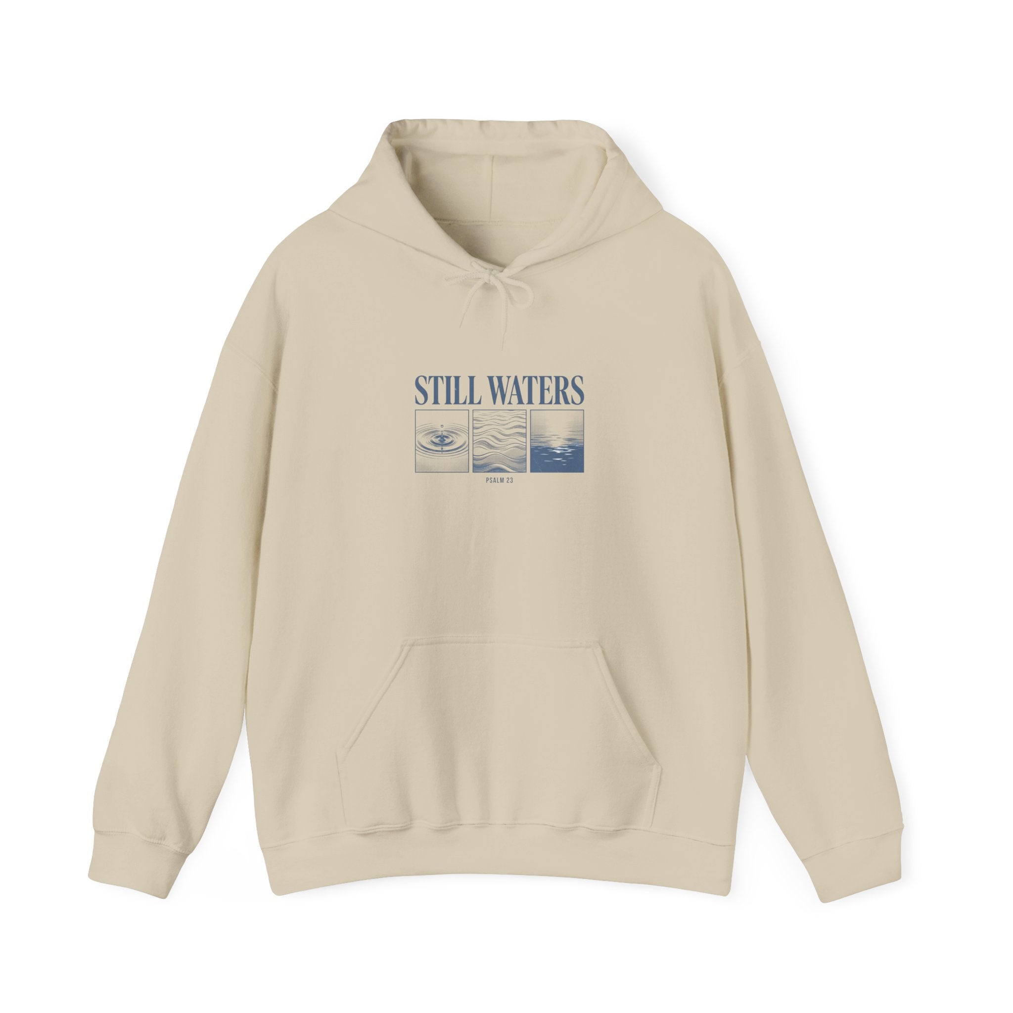 Still Waters Hoodie | Christian Streetwear, Vintage-Wash Faith Graphic