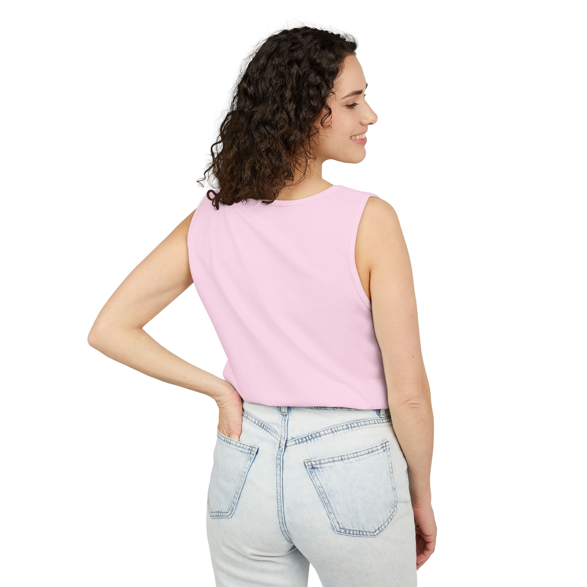 Rose & Heart Key Tank Top — Vintage Romantic Graphic Tank