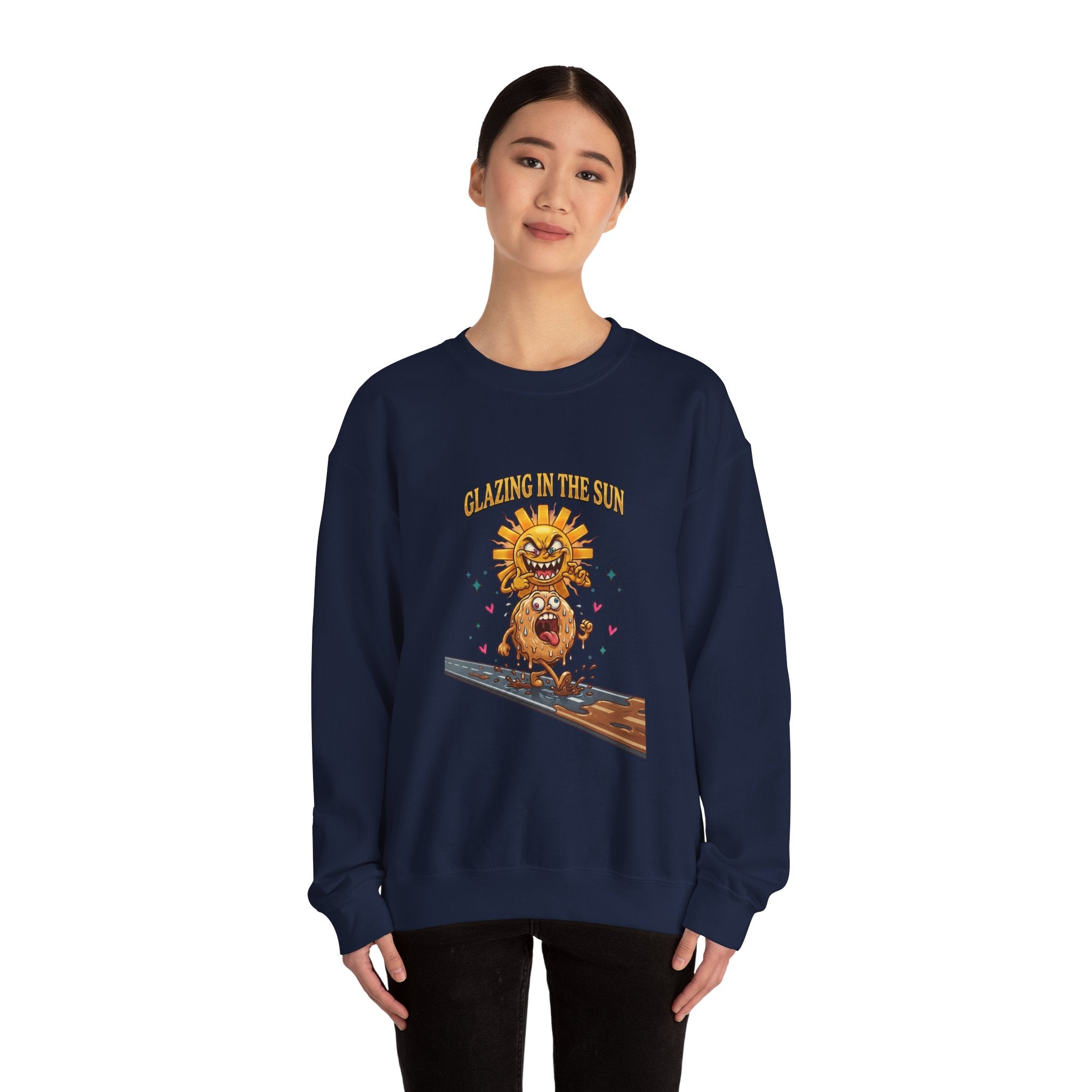 Glazin' in the Sun Sweatshirt | dilly dally, retro cartoon procrastination