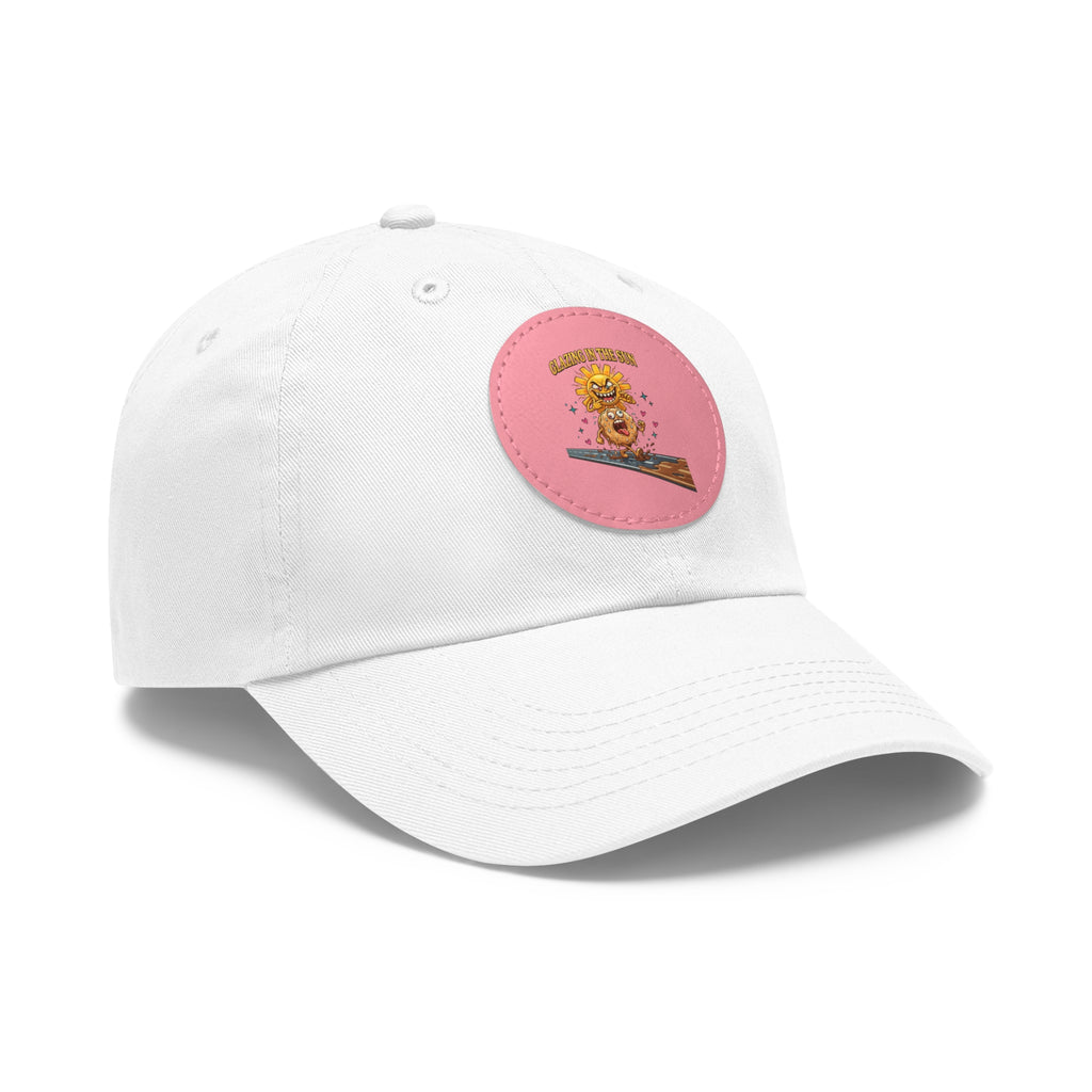Dad Hat — 'Glazing in the Sun' Leather Patch Baseball Cap