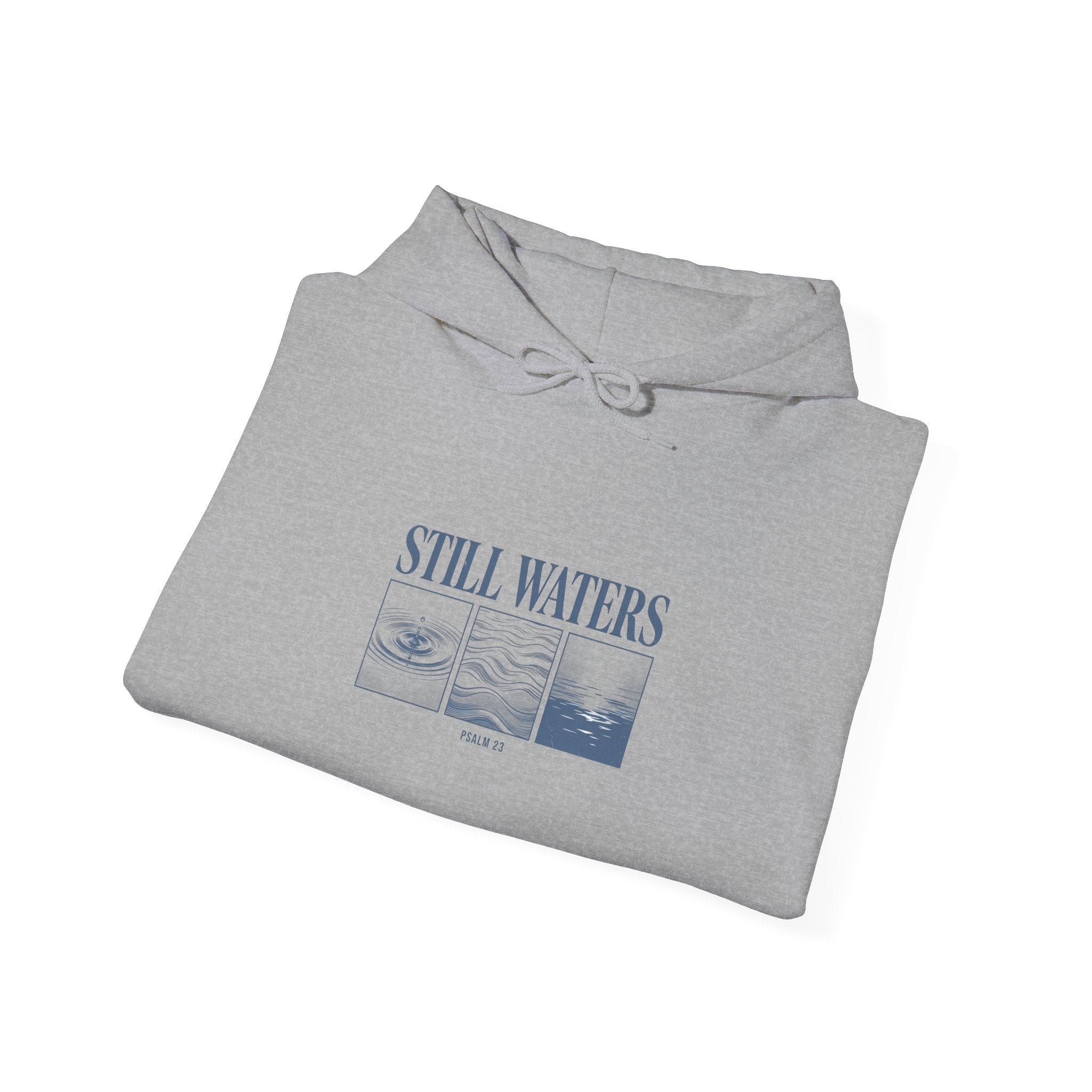 Still Waters Hoodie | Christian Streetwear, Vintage-Wash Faith Graphic
