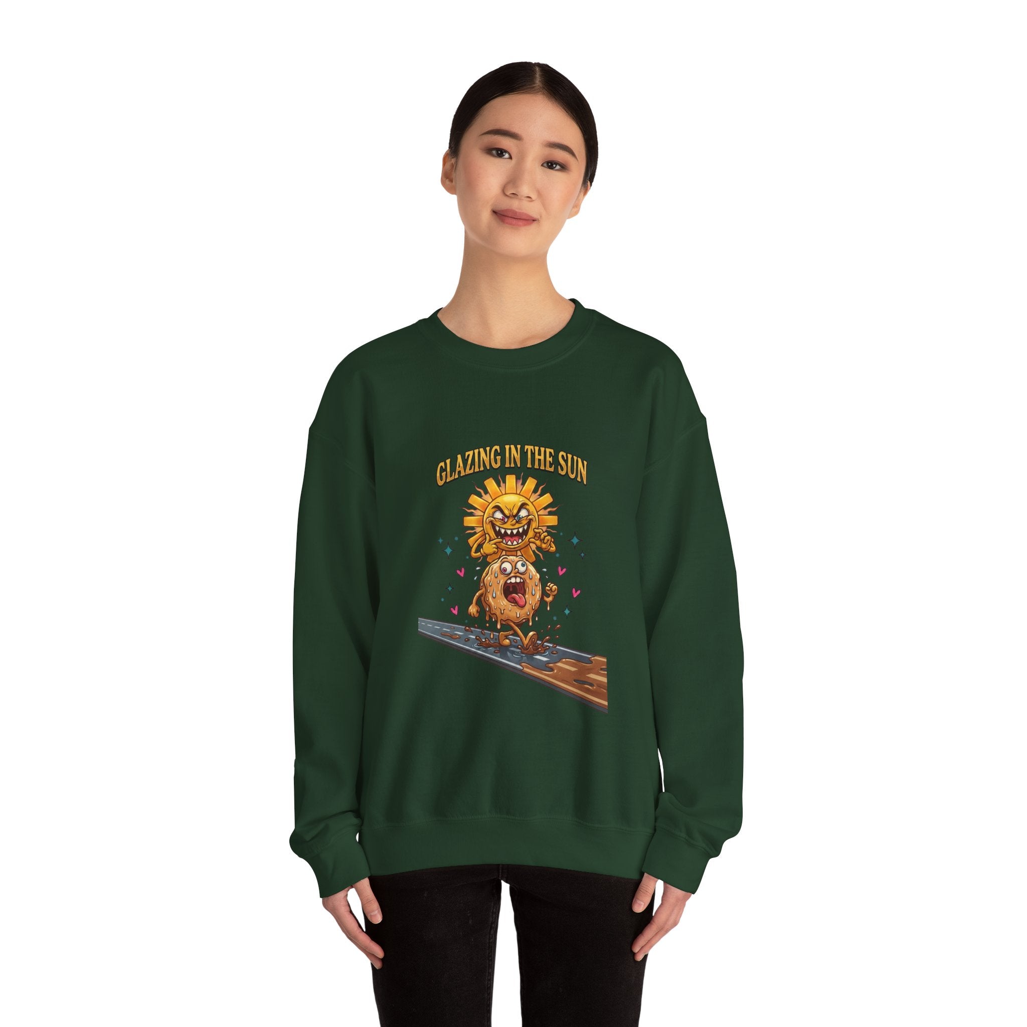Glazin' in the Sun Sweatshirt | dilly dally, retro cartoon procrastination