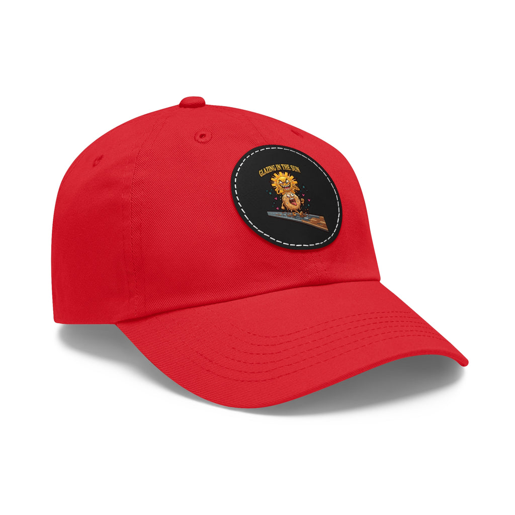 Dad Hat — 'Glazing in the Sun' Leather Patch Baseball Cap