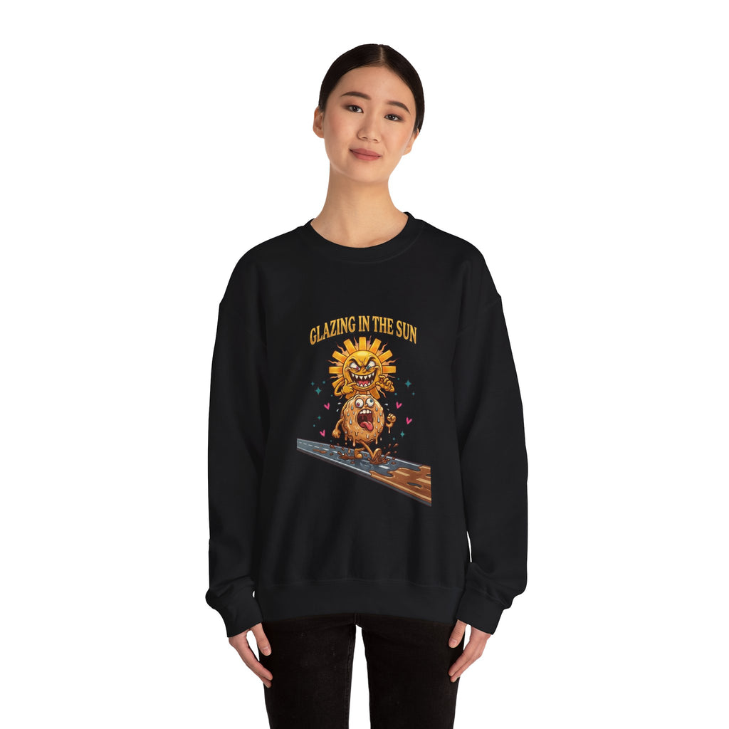 Glazin' in the Sun Sweatshirt | dilly dally, retro cartoon procrastination
